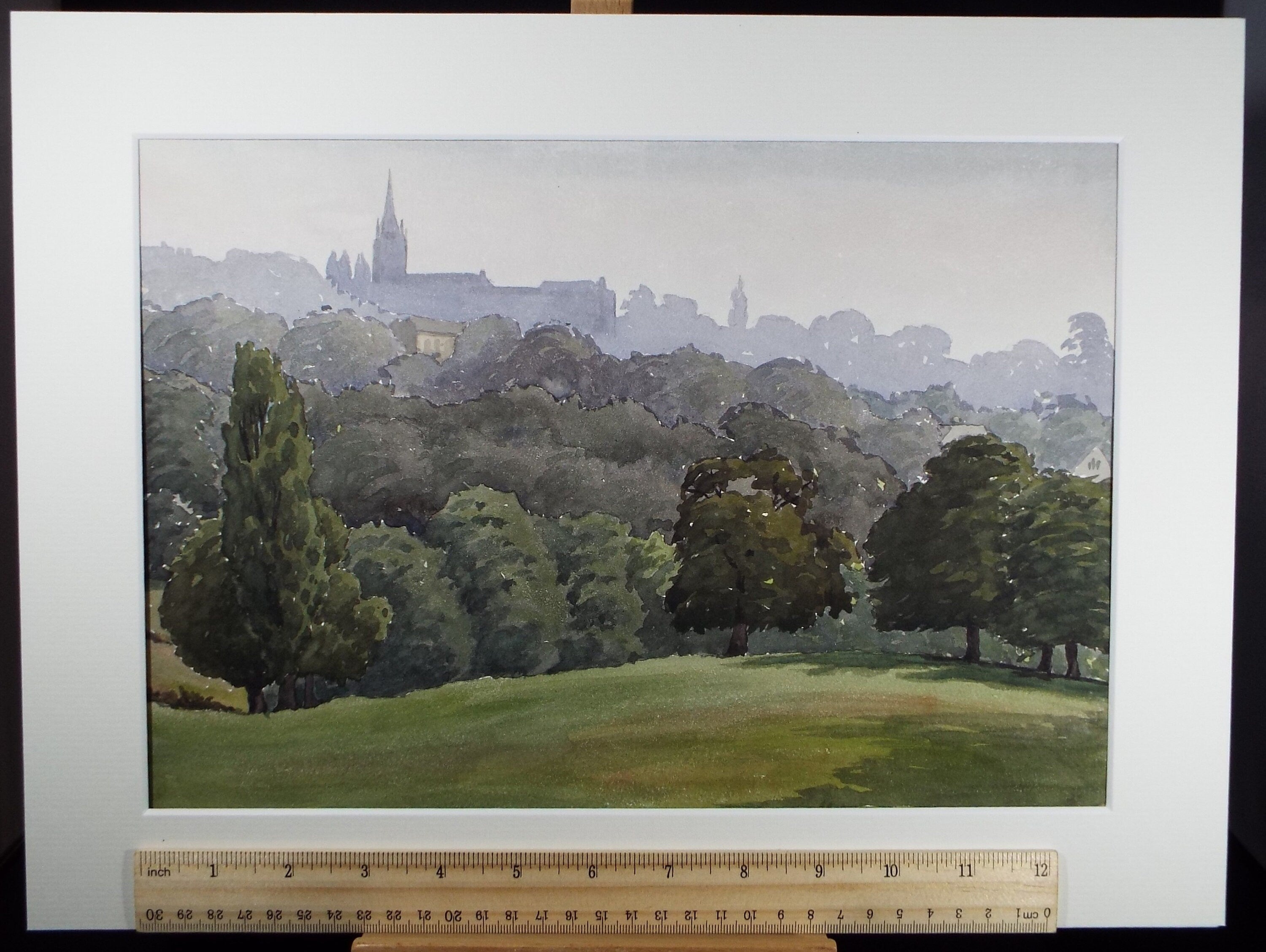 Original Watercolour, 'Early Morning on the Heath, George Godfrey , dated 1958