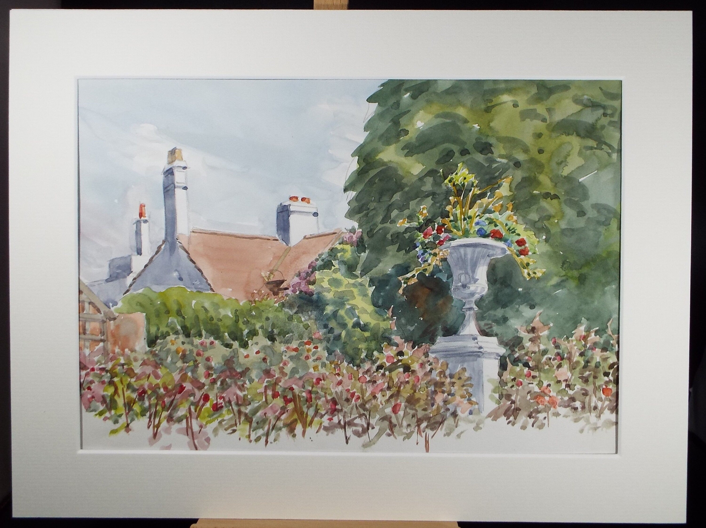 Original Watercolour, 'Park Flower Gardens', George Godfrey, circa 1960's