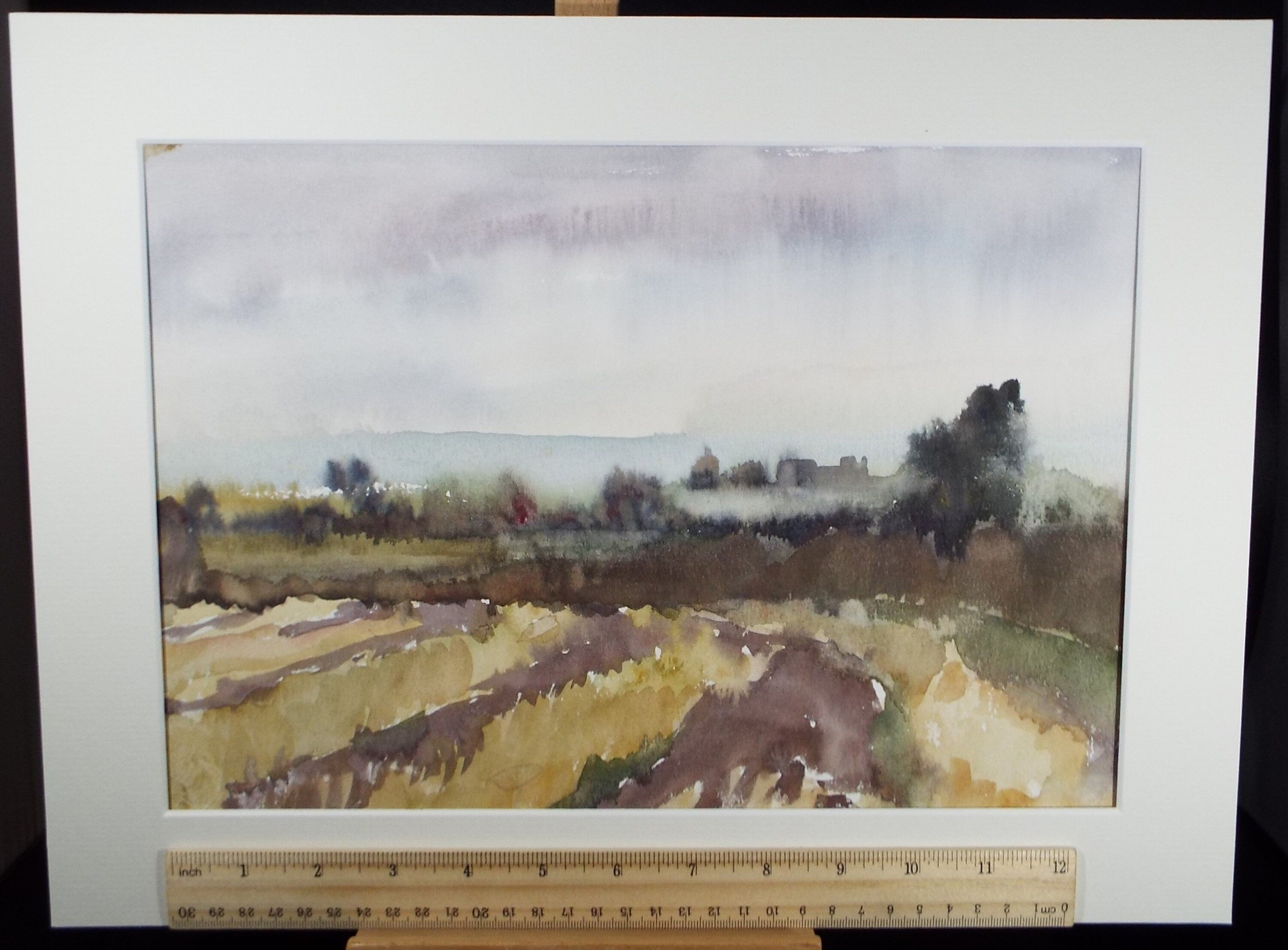 Original Watercolour, 'Autumn Landscape' , Muriel Hayden Inwood, circa 1970's