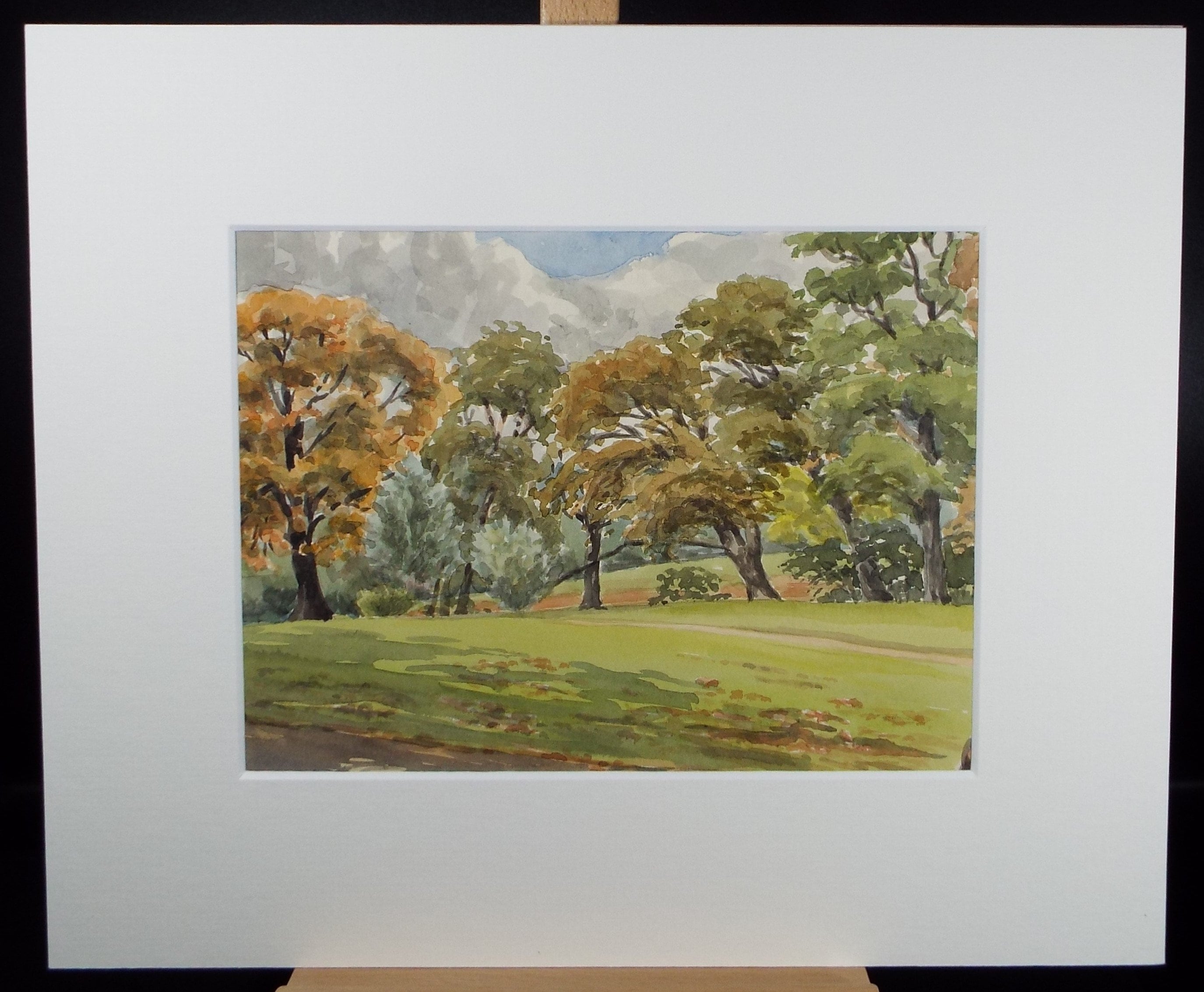 Original Watercolour, 'Golden Hill Park', George Godfrey, Dated 1957