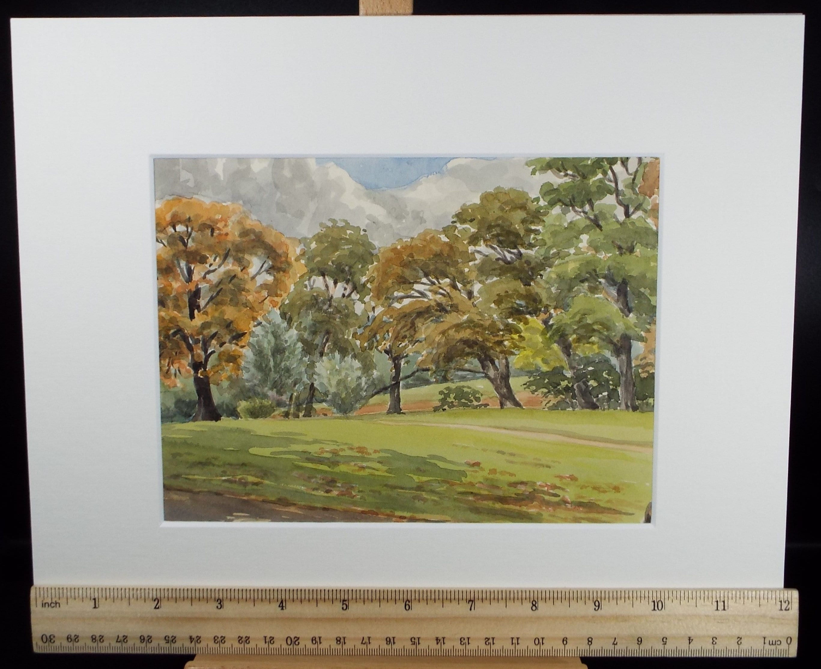 Original Watercolour, 'Golden Hill Park', George Godfrey, Dated 1957