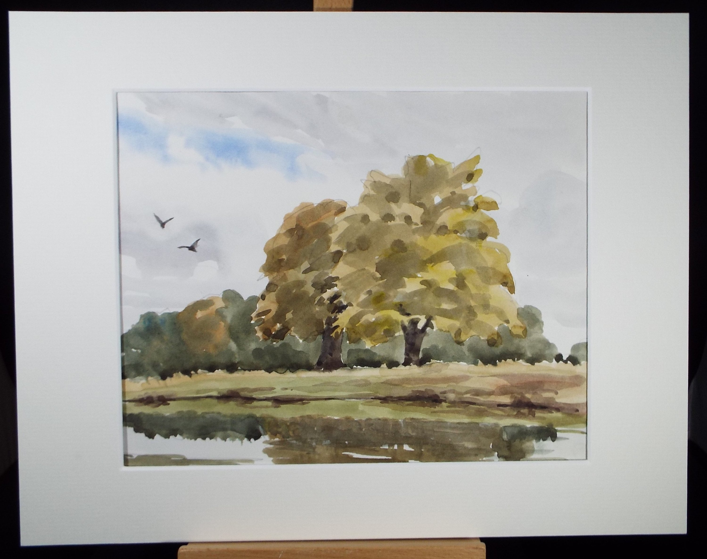 Original Watercolour, 'Autumn Tree Study', George Godfrey, circa 1970's