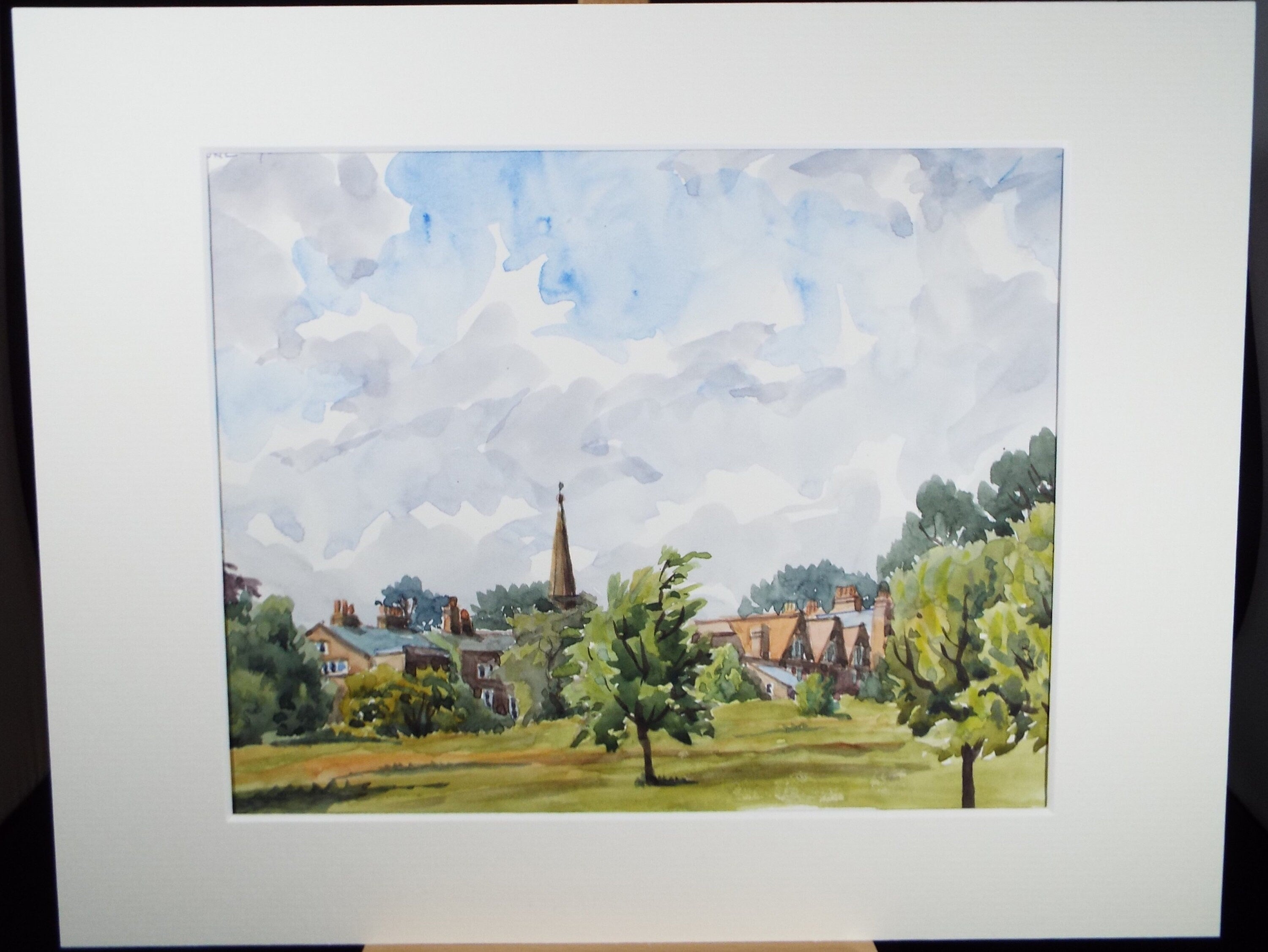 Original Watercolour, 'View from the Park', George Godfrey (20th Century, Scottish), Circa 1960's