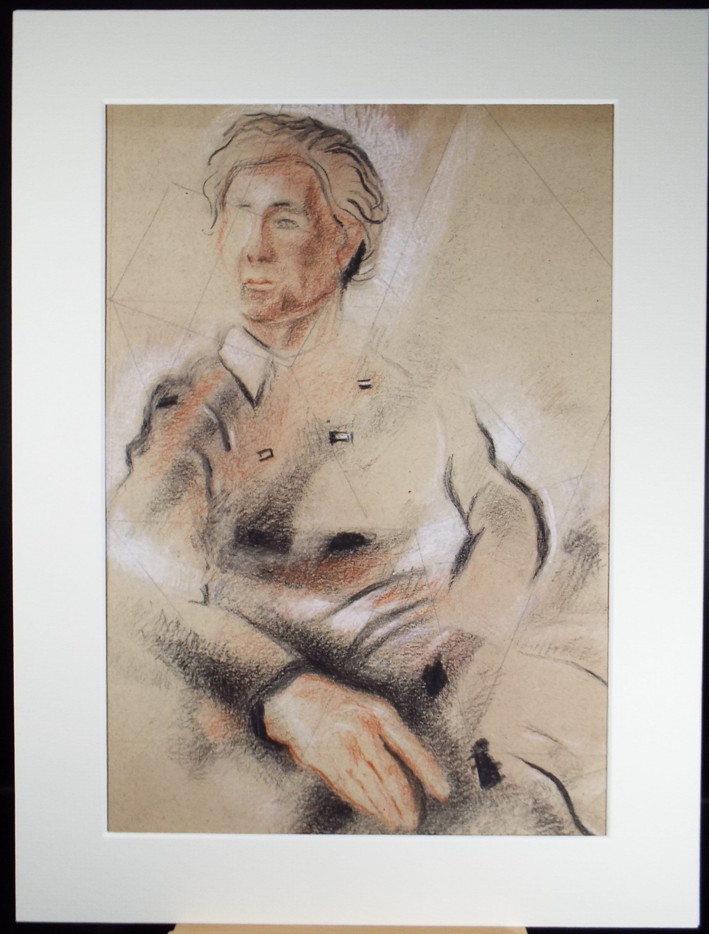 Original Pastel drawing, 'Seated Figure', James Wood (1889-1975), Circa 1950's