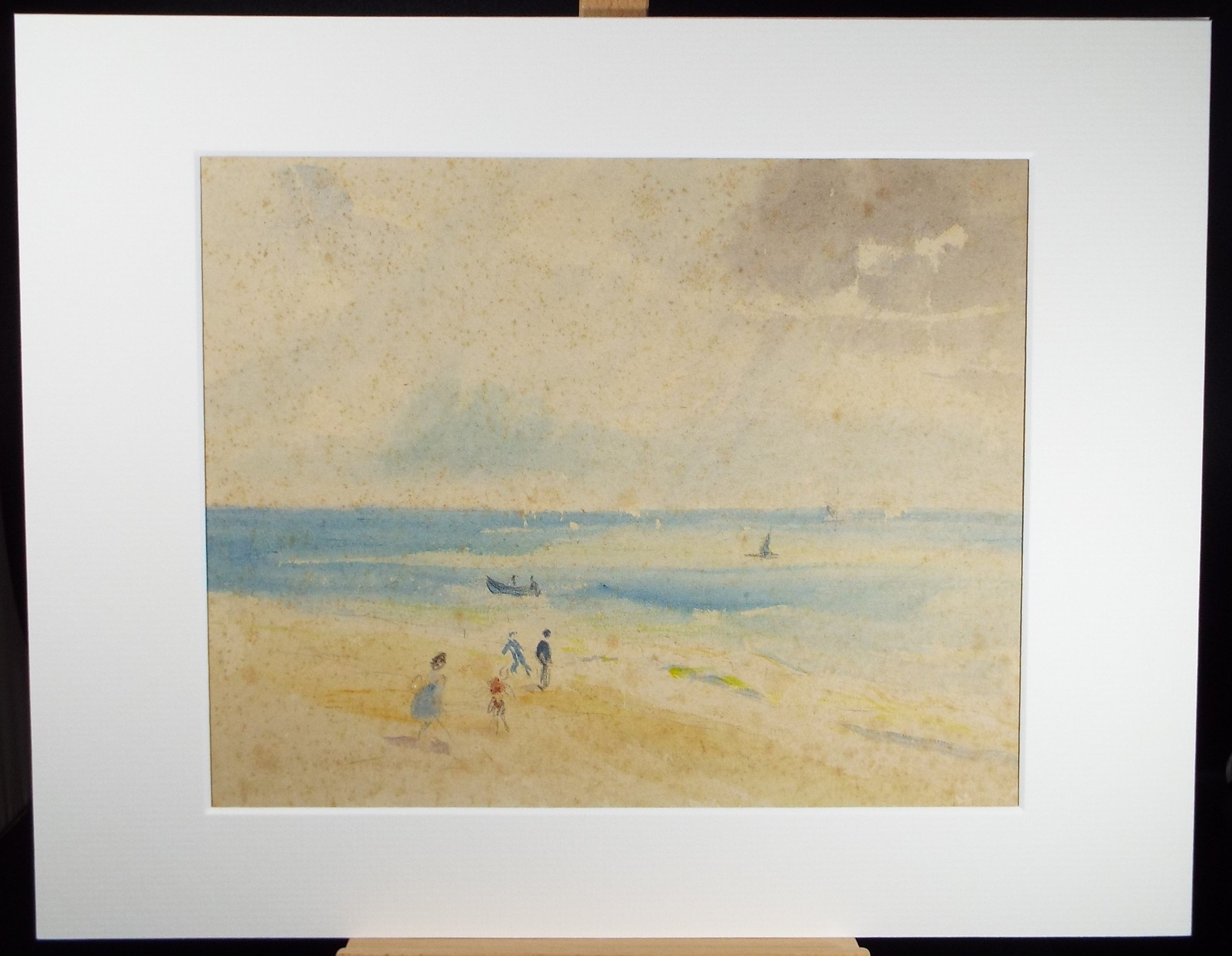 Original Watercolour, 'Figures on the Beach', Circa 1920, Robert G.D. Alexander (1875-1945)