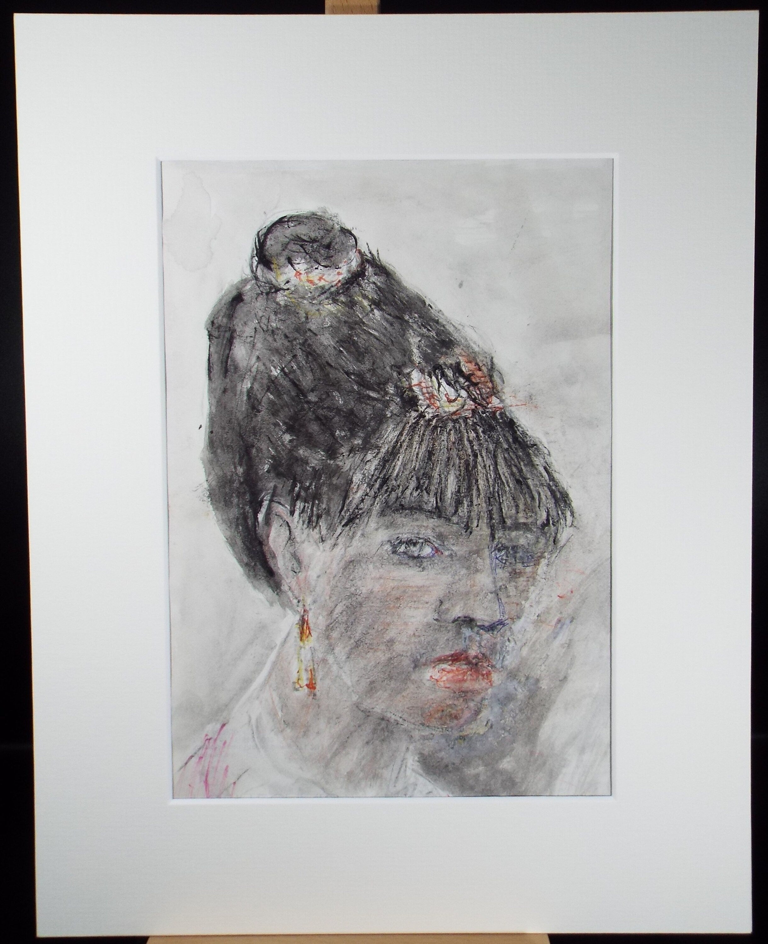 Original Watercolour on Paper, 'Woman with Black hair', Leslie Duxbury ARCA (1921-2001), Circa 1950's