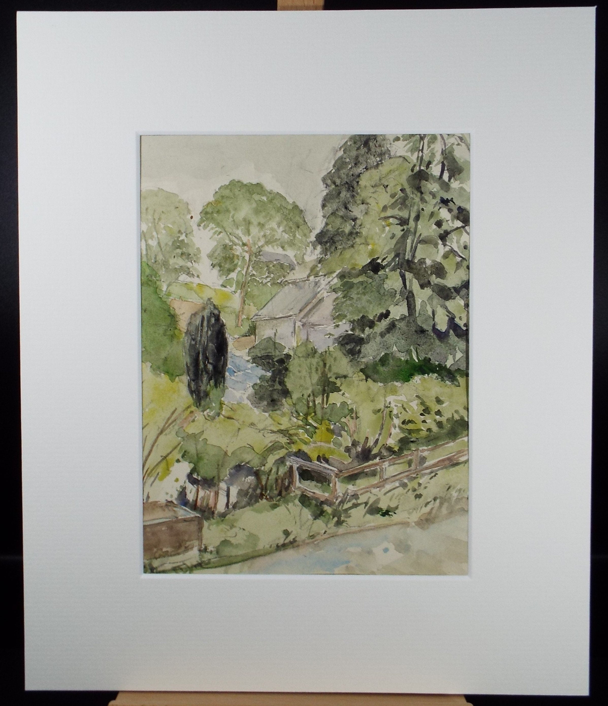 Original Watercolour on Paper,'Garden Study', Leslie Duxbury ARCA (1921-2001), Circa 1950's