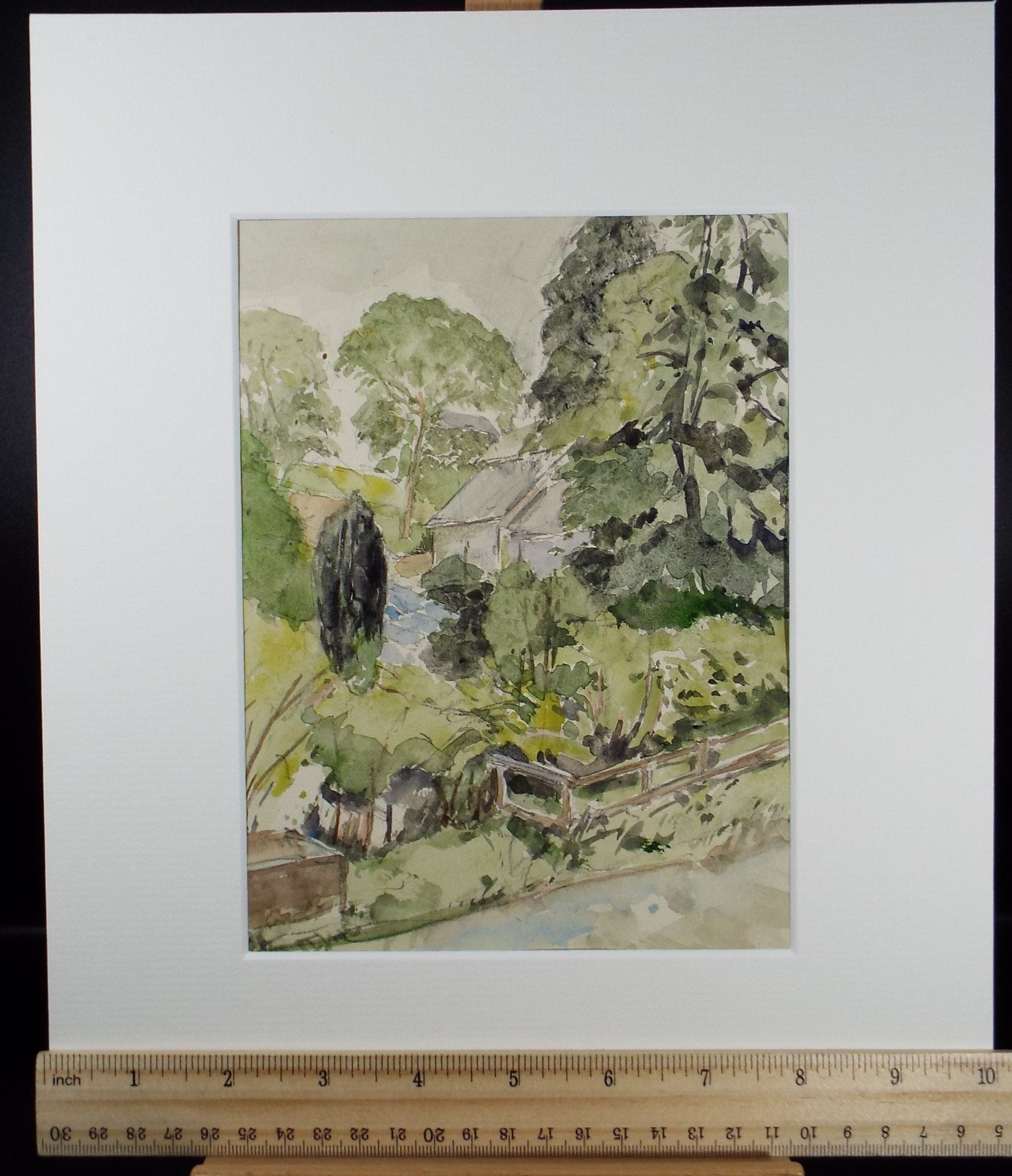 Original Watercolour on Paper,'Garden Study', Leslie Duxbury ARCA (1921-2001), Circa 1950's