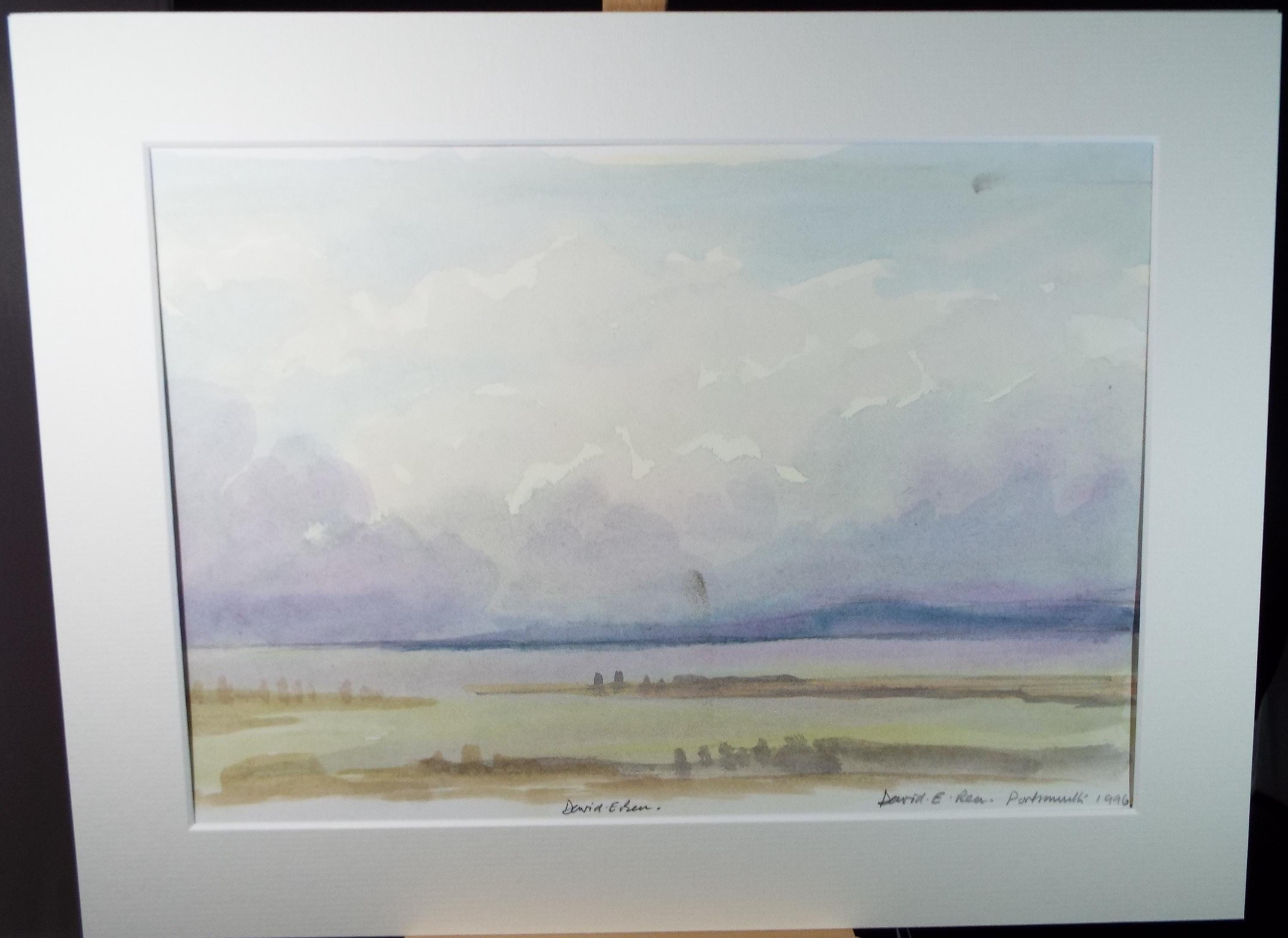 Original Watercolour , 'Portsmouth', dated 1996, David Beer b1936