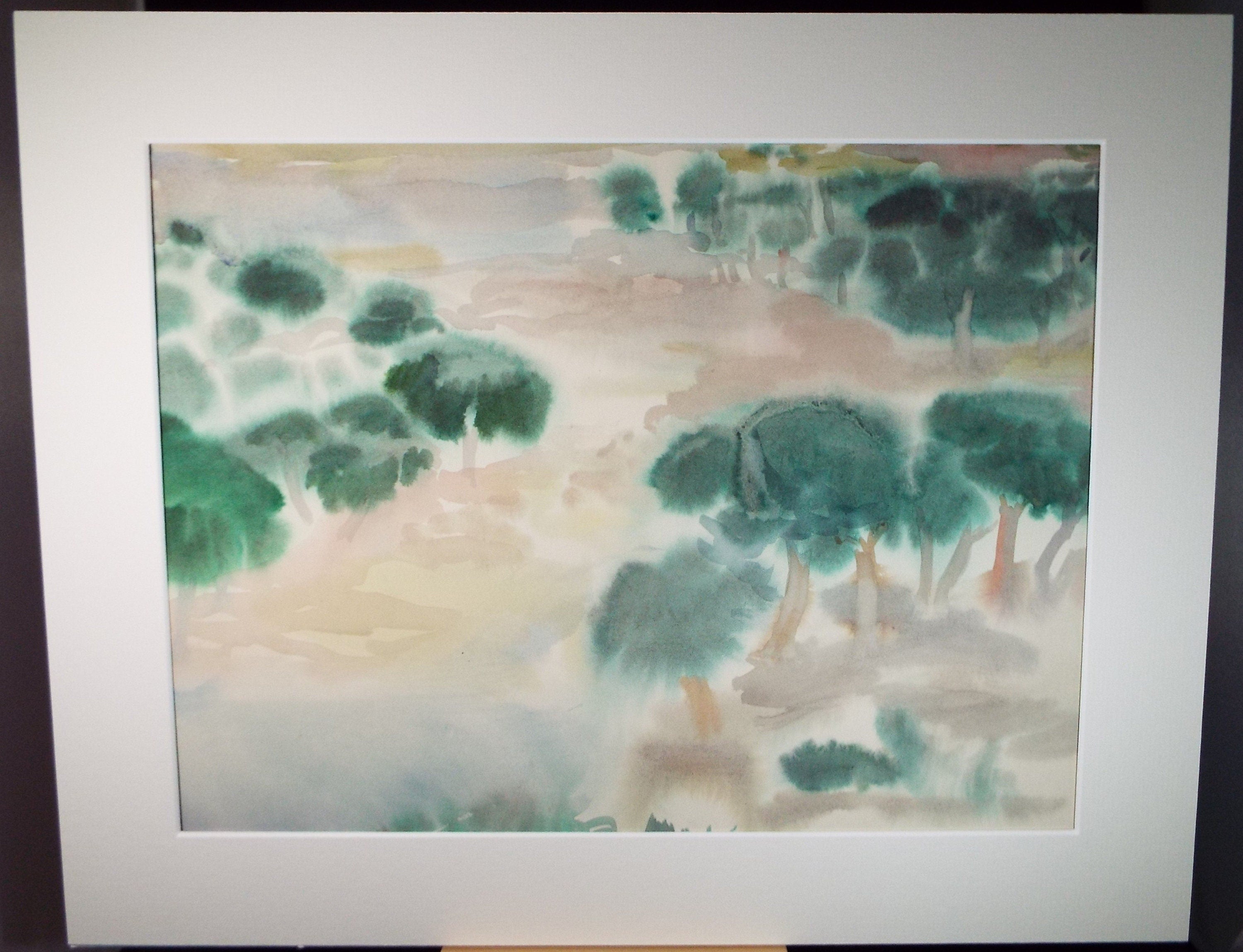 Original watercolour on paper, 'Olive Grove', William Crosbie (1915-1999)