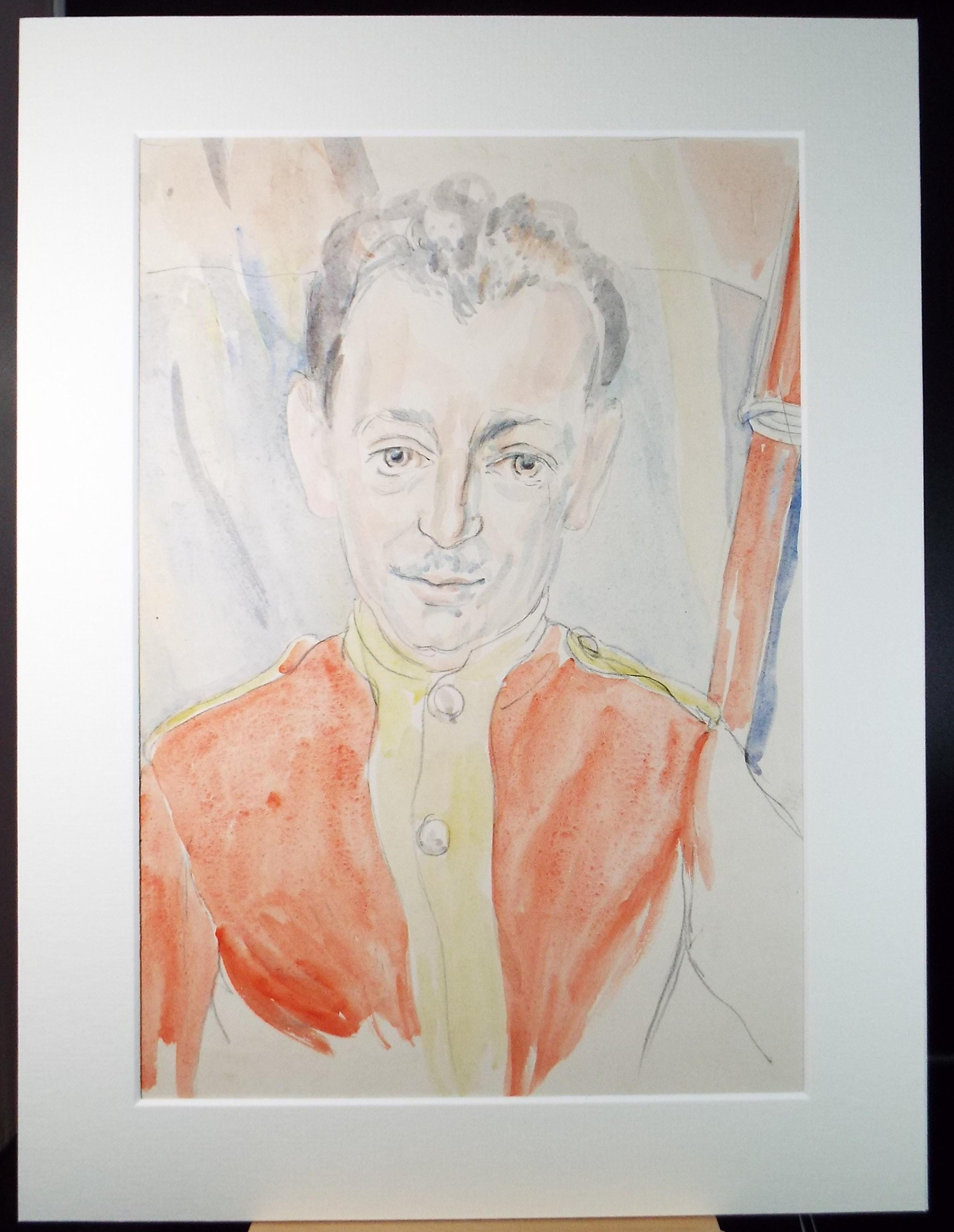 Original Watercolour Drawing, 'Circus Performer', c1950s, Athene Andrade (1908-1973)