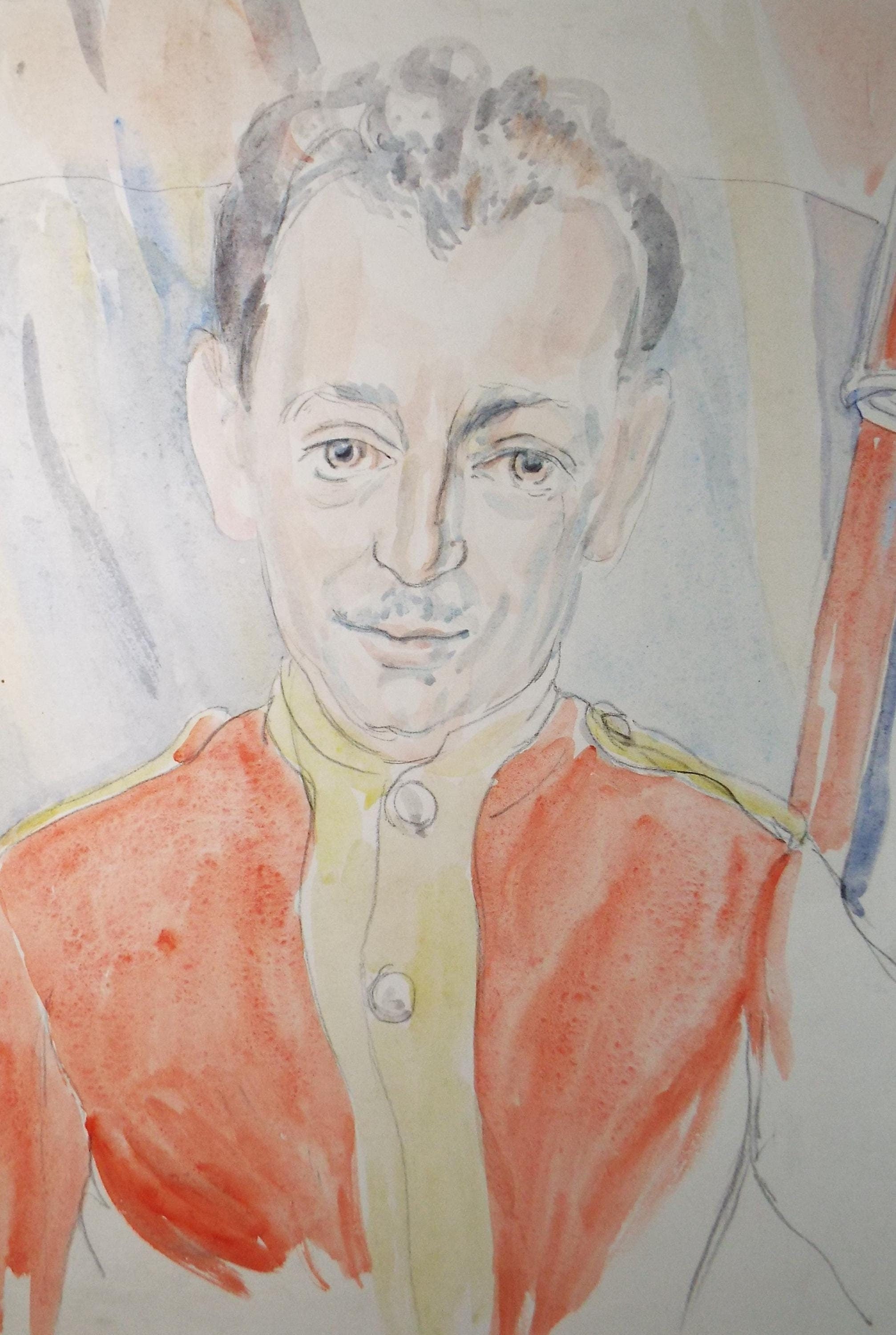 Original Watercolour Drawing, 'Circus Performer', c1950s, Athene Andrade (1908-1973)