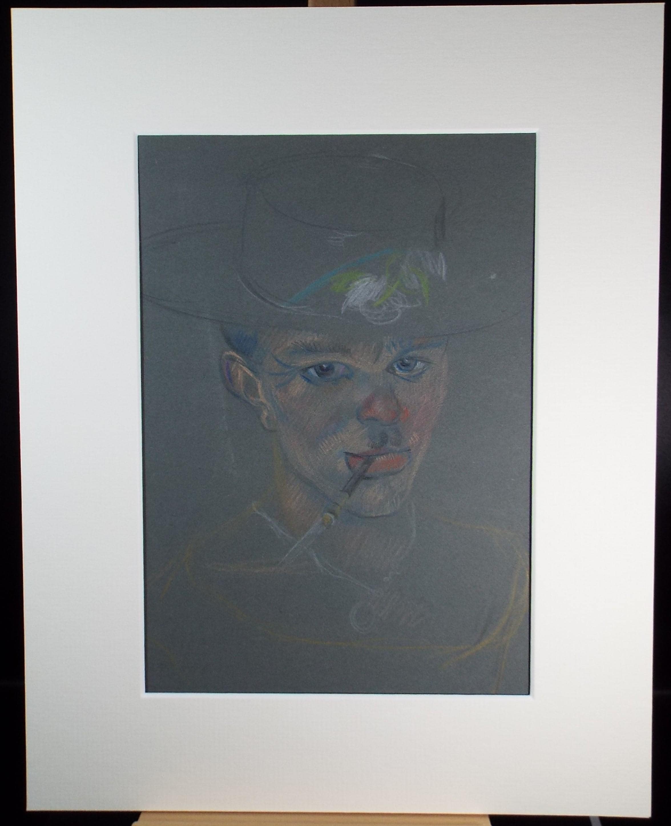 Original Pastel Drawing, 'Circus Performer', c1950s, Athene Andrade (1908-1973)