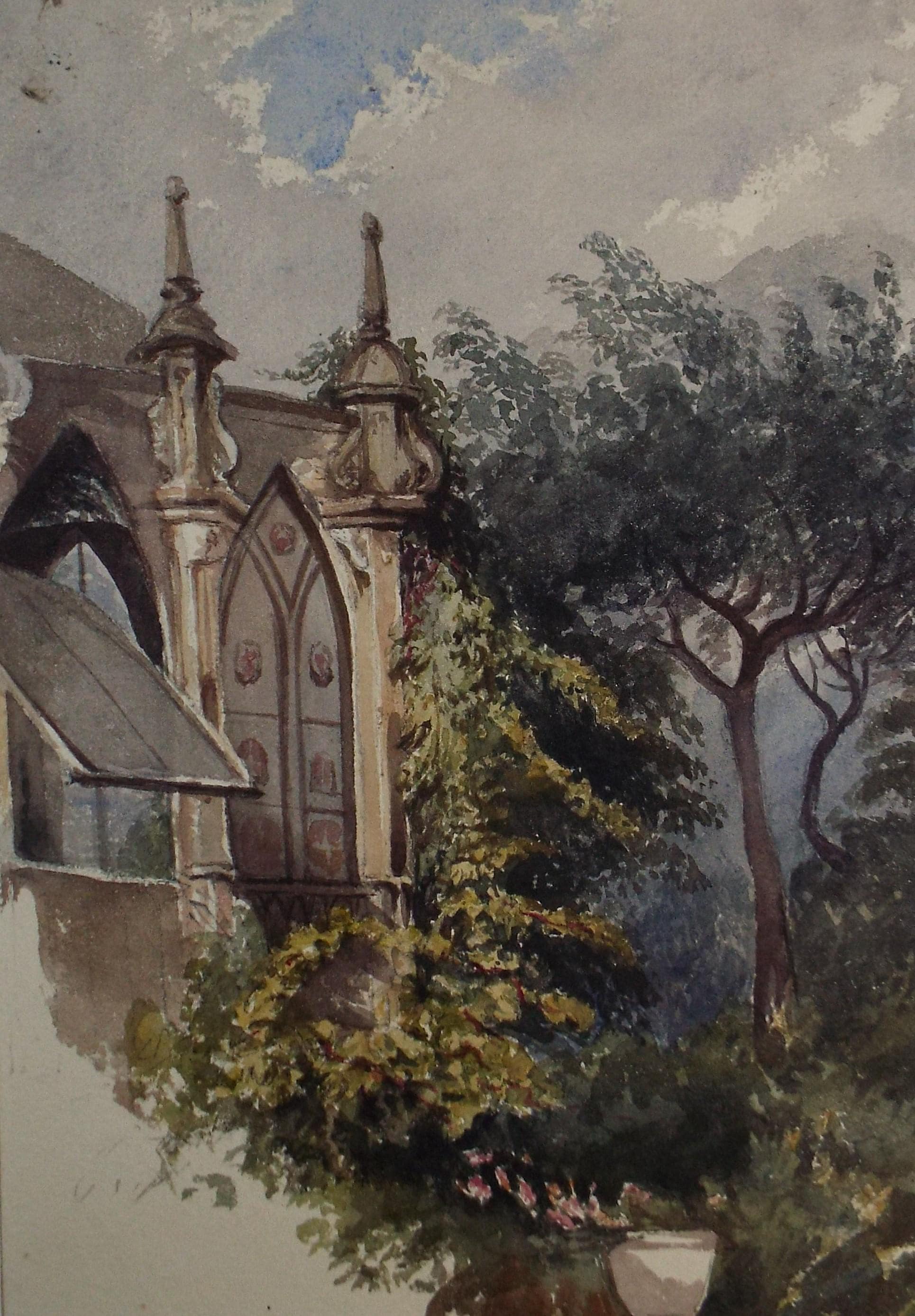 Original Watercolour, 'Architectural Study', Late 19th Century, Artist Unknown