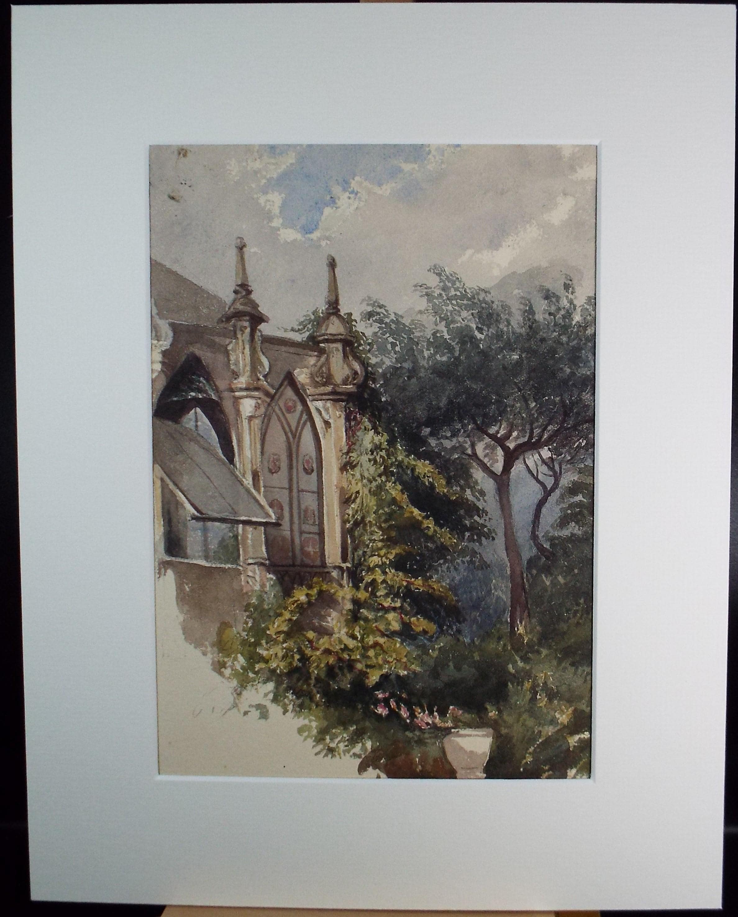 Original Watercolour, 'Architectural Study', Late 19th Century, Artist Unknown