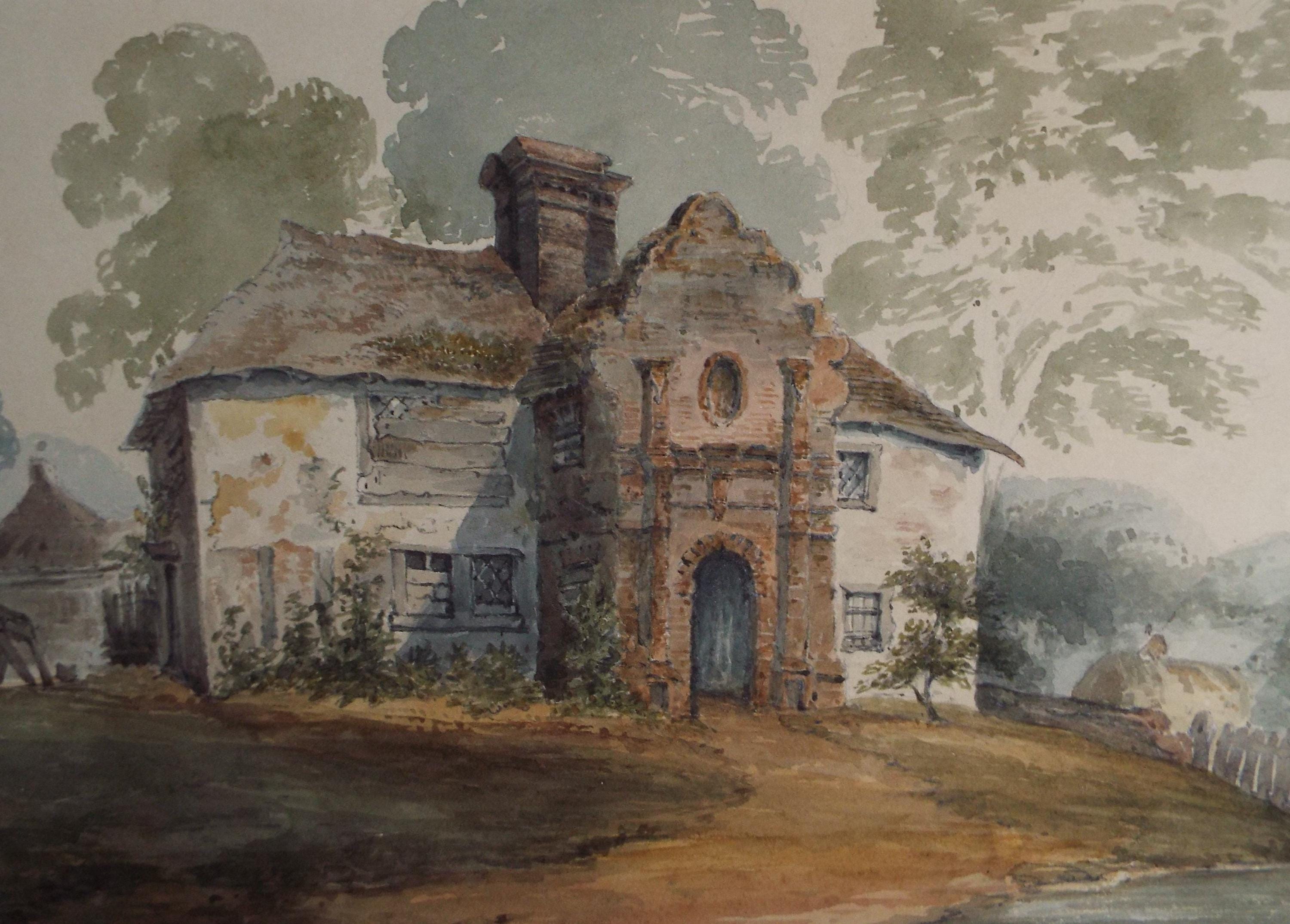 Original Watercolour, 'Old Farmhouse Jersey', circa 1880's, Artist Unknown