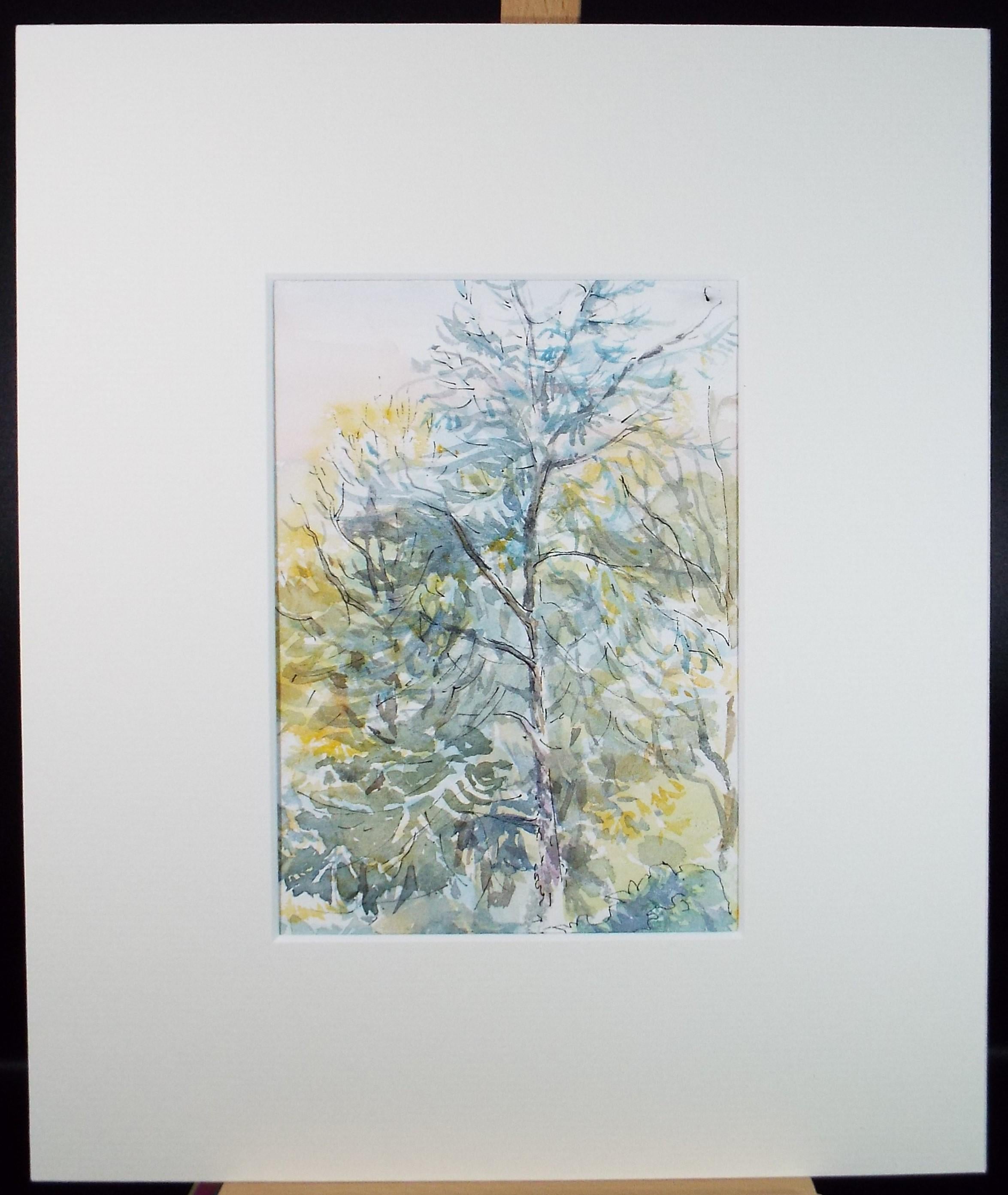 Original Watercolour,'Green Woodland', circa 1980's, Michael Stone b1922