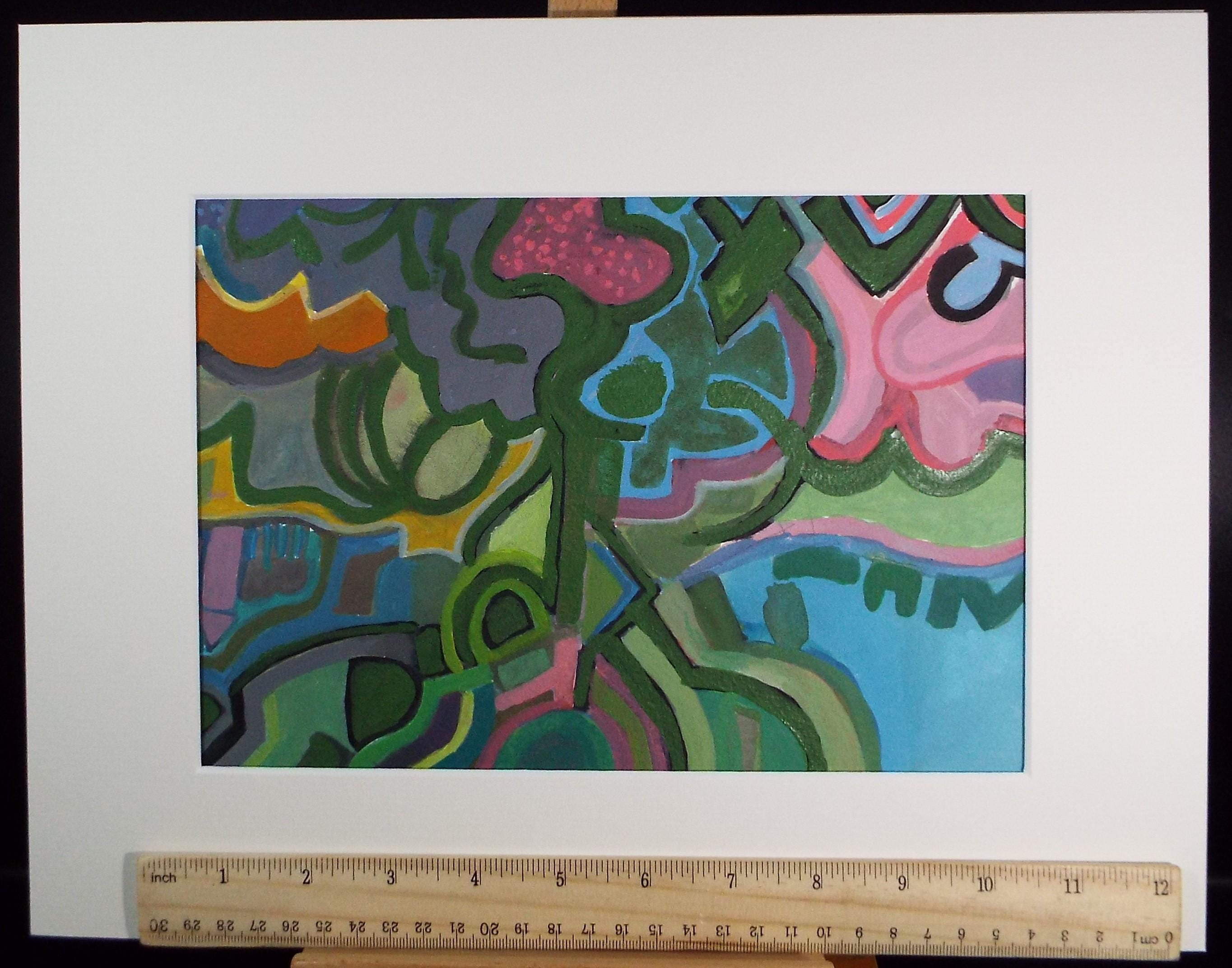 Original Watercolour & Gouache, 'Abstract', Colin Fifield (1940-2022), Circa 1980's