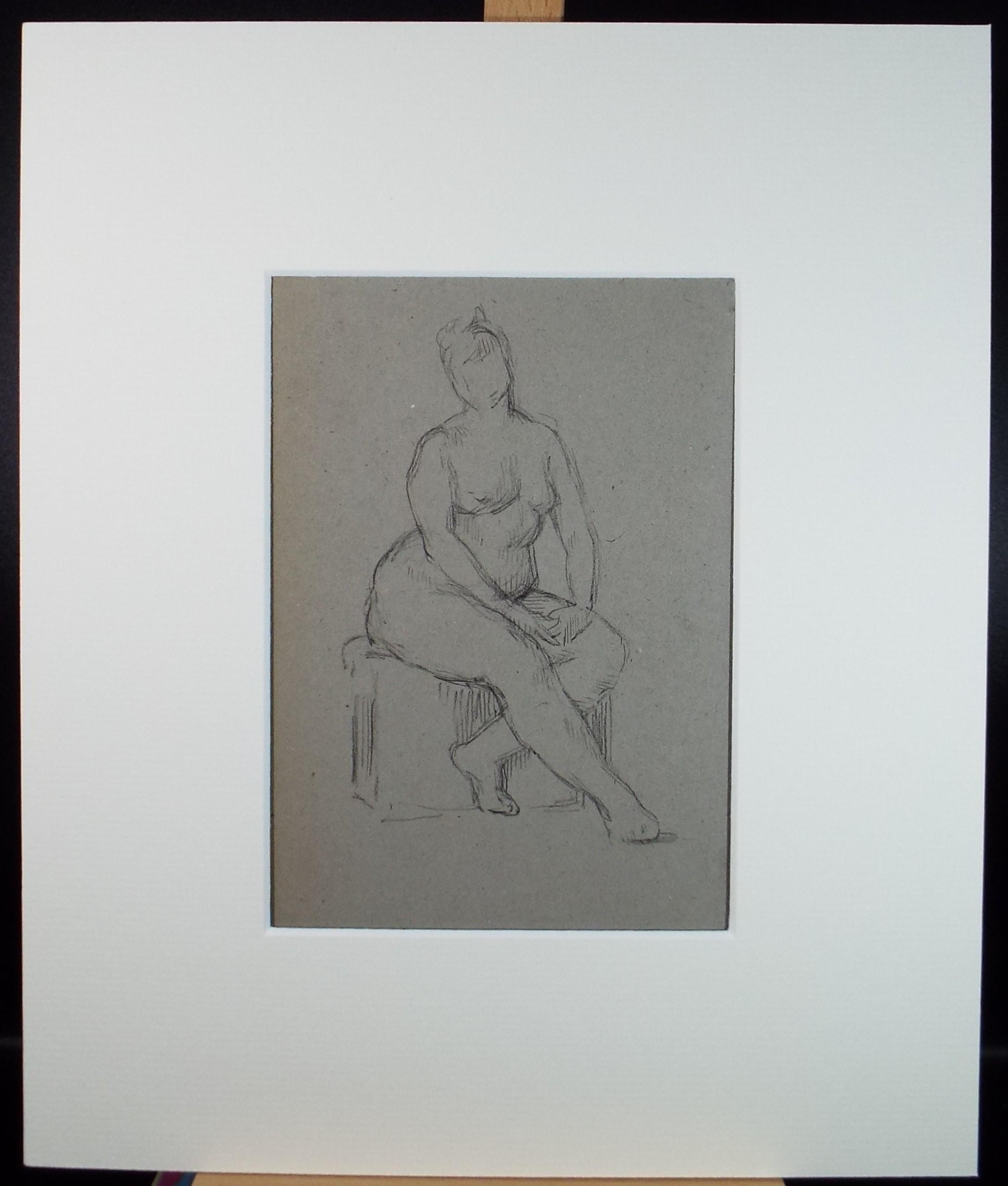 Original Pastel Drawing,'Nude study', circa 1950, Mariota Bosanquet (1923-2022)