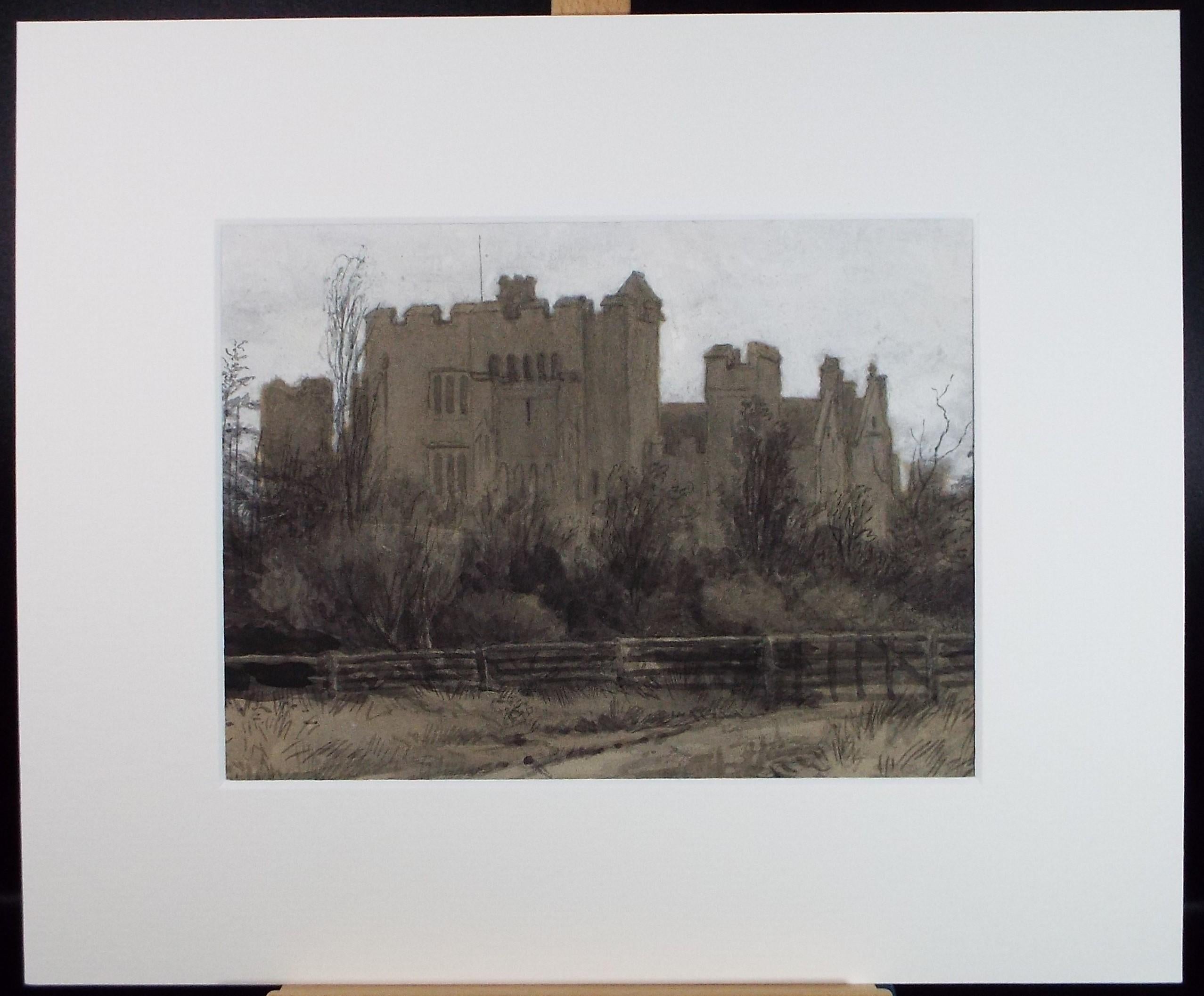 Original Watercolour, 'Hever Castle', Circa 1900, Artist Unknown