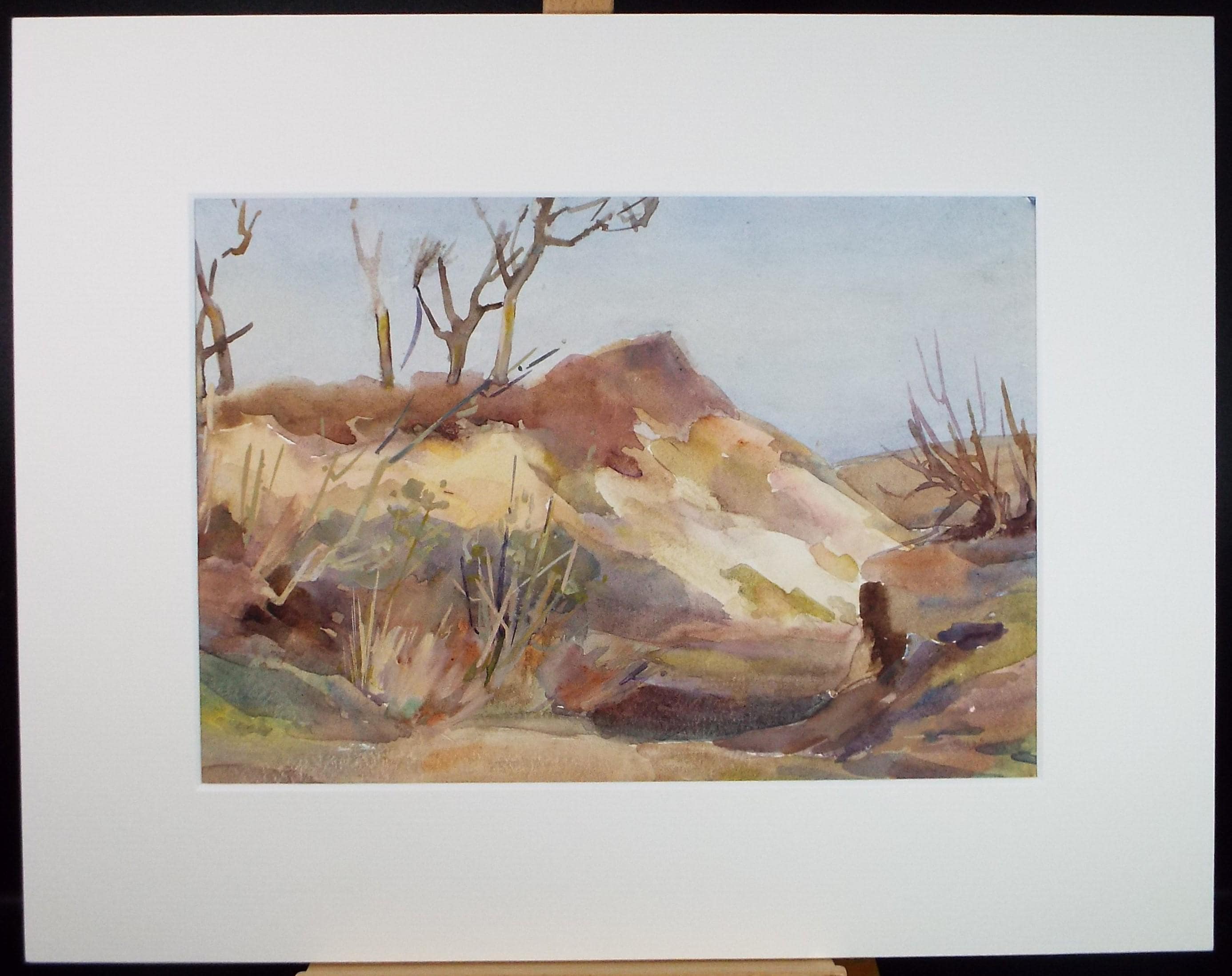 Original Watercolour, 'The Sand Pit' , Artist Unknown, Circa 1920's