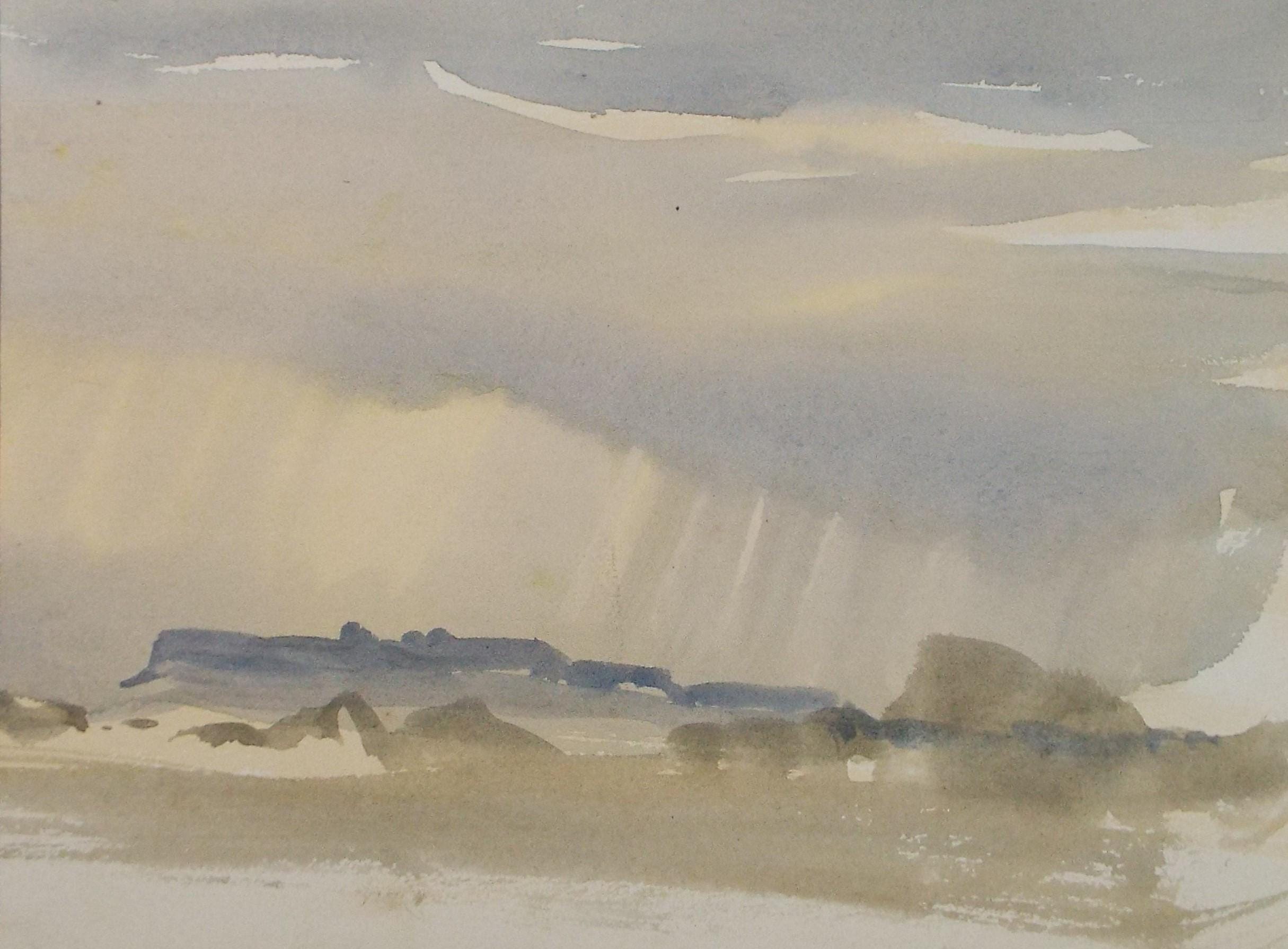 Original Watercolour, 'Incoming Squall', Circa 1920's,Unknown Artist