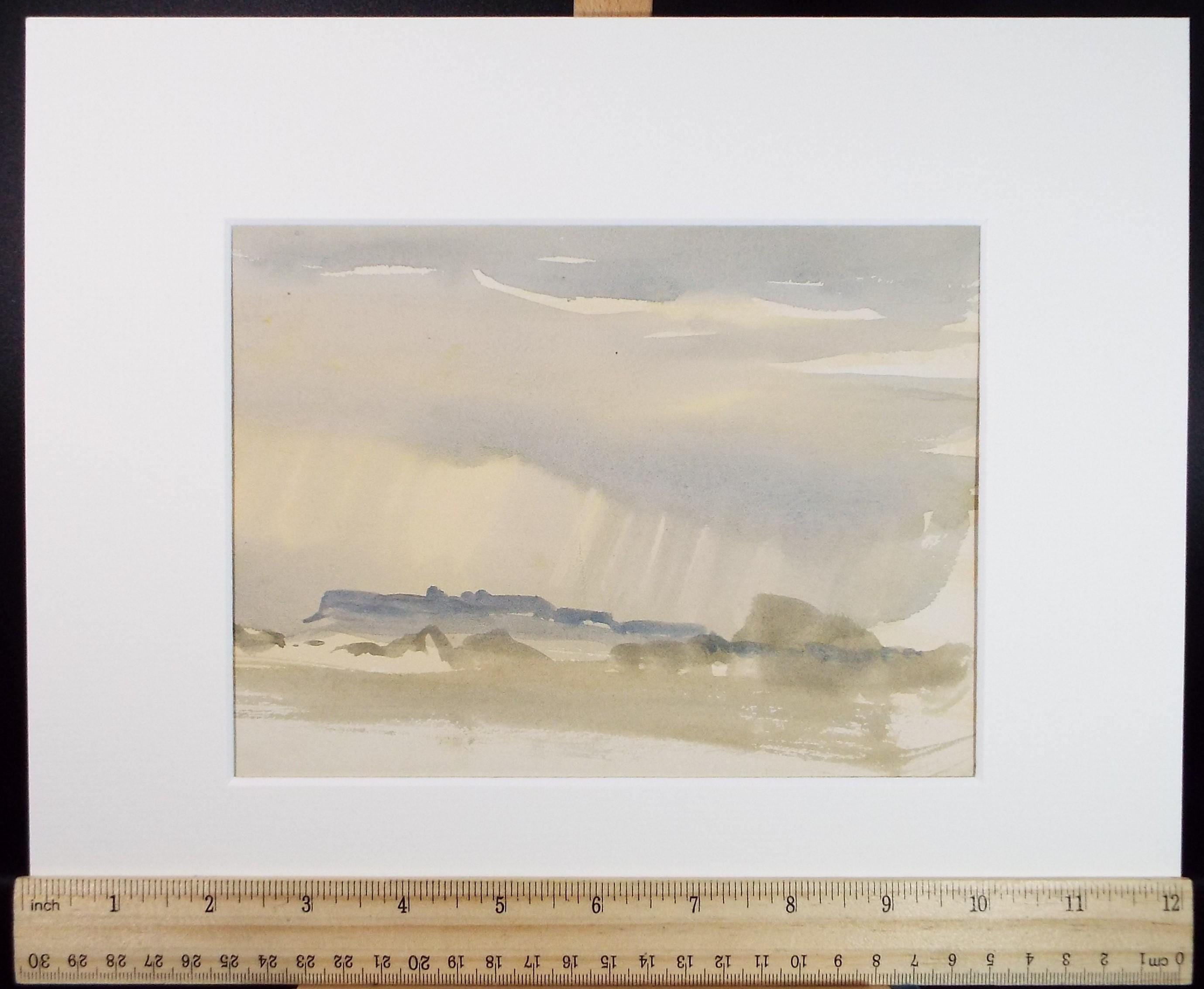 Original Watercolour, 'Incoming Squall', Circa 1920's,Unknown Artist