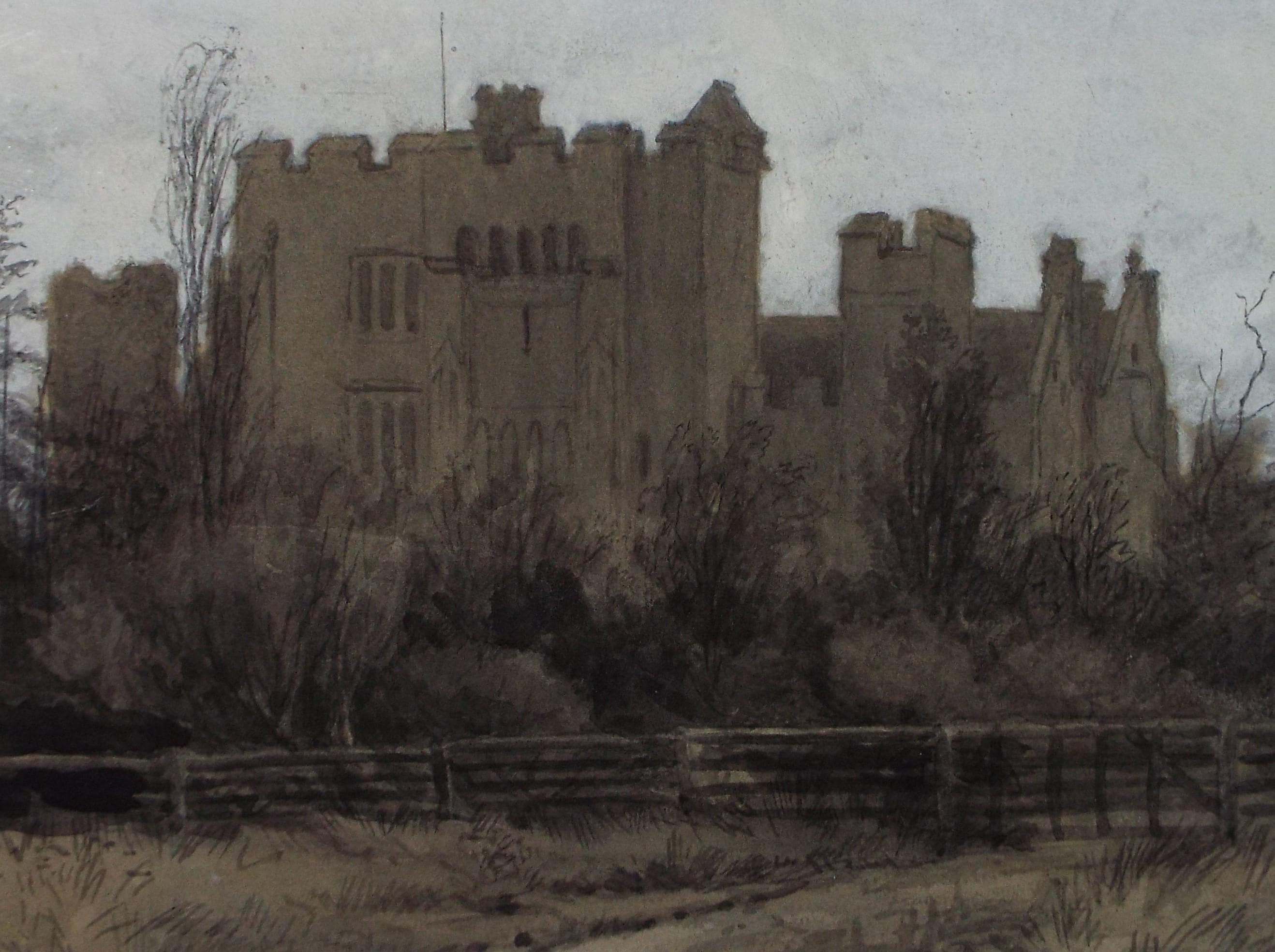 Original Watercolour, 'Hever Castle', Circa 1900, Artist Unknown