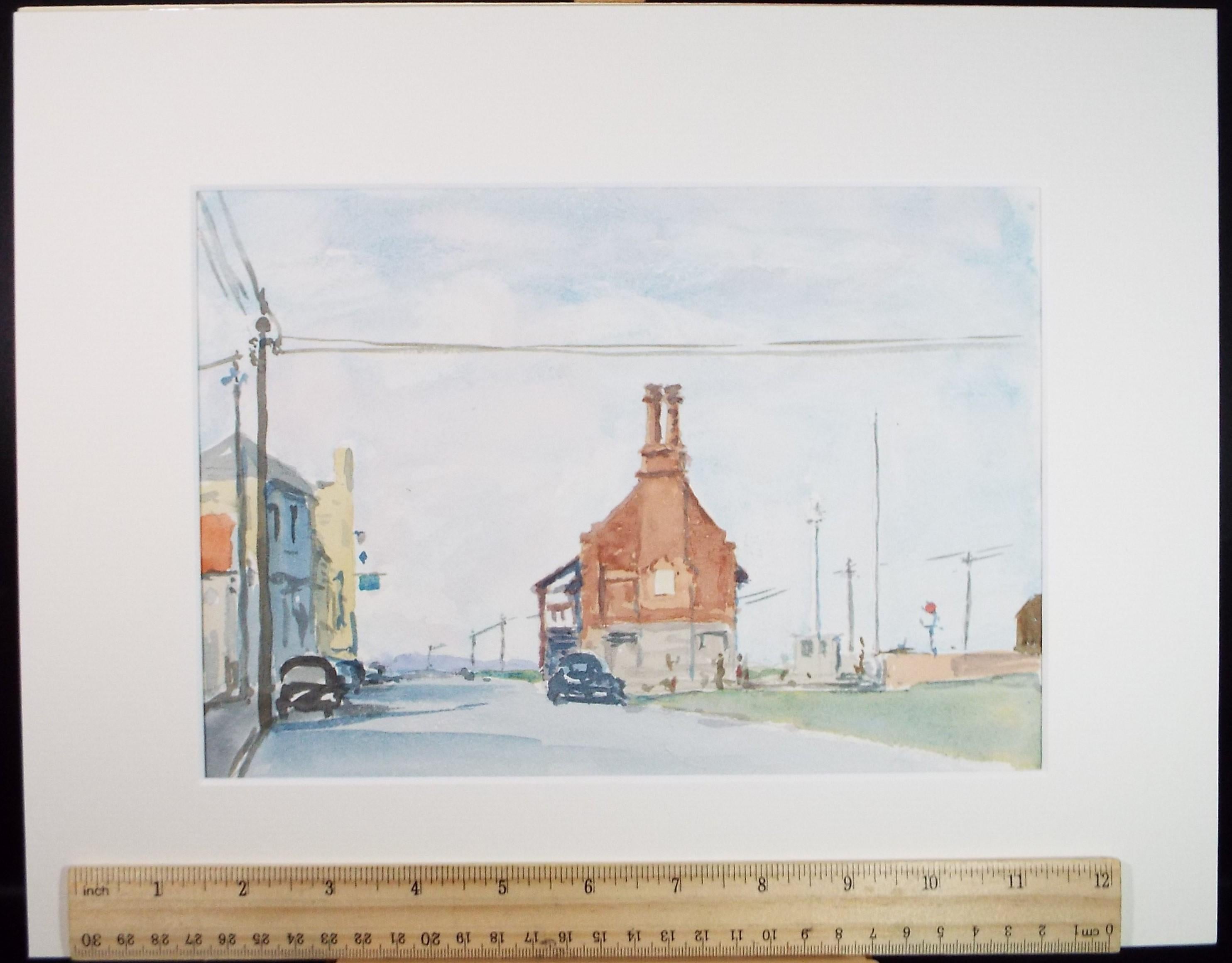 Original Watercolour on Paper, 'Aldebrugh ', Circa 1950's, Artist Unknown