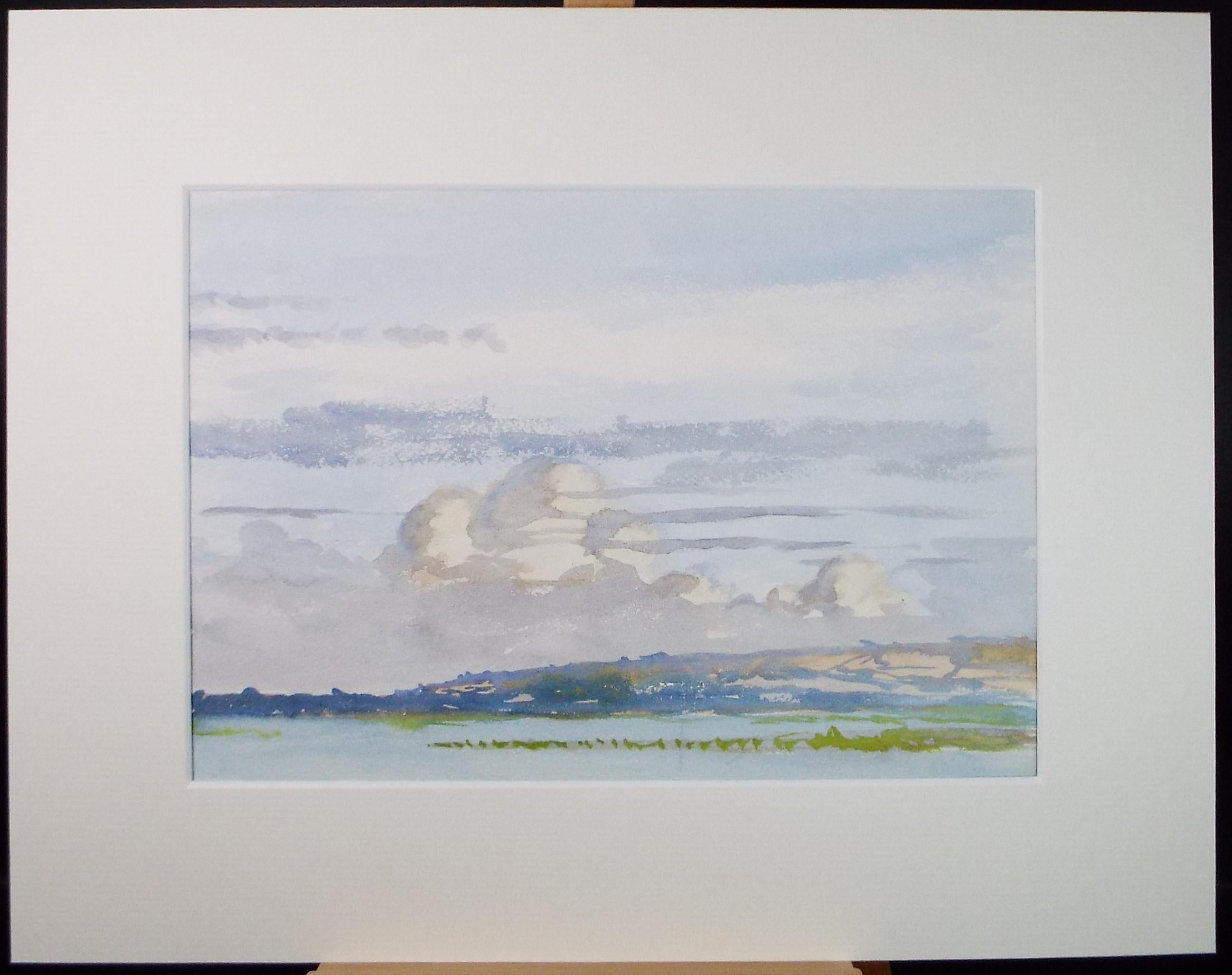 Original Watercolour, 'Poole', circa 1950's , Artist Unknown