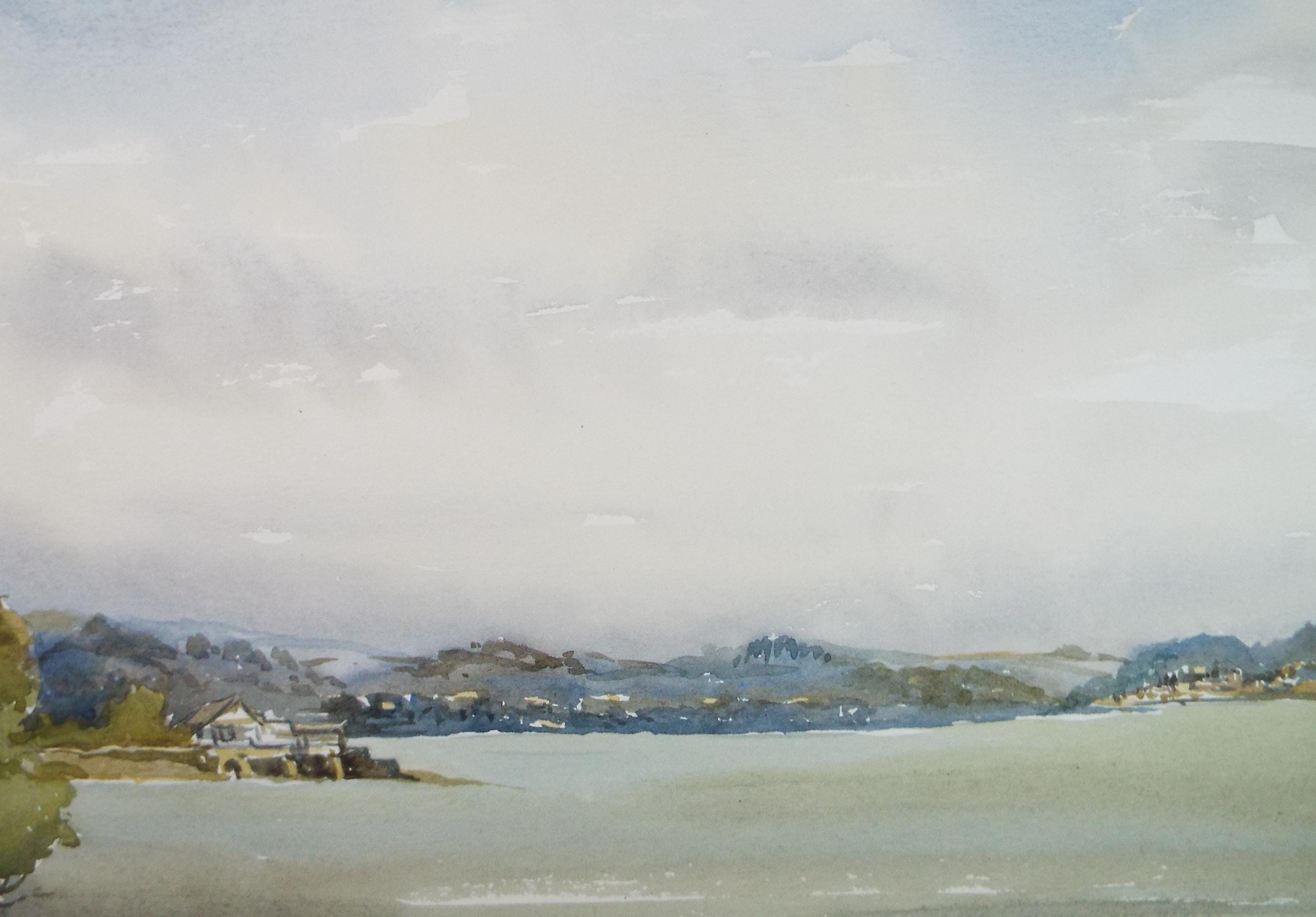 Original Watercolour, 'Poole', Gwen Rayner, c1970's