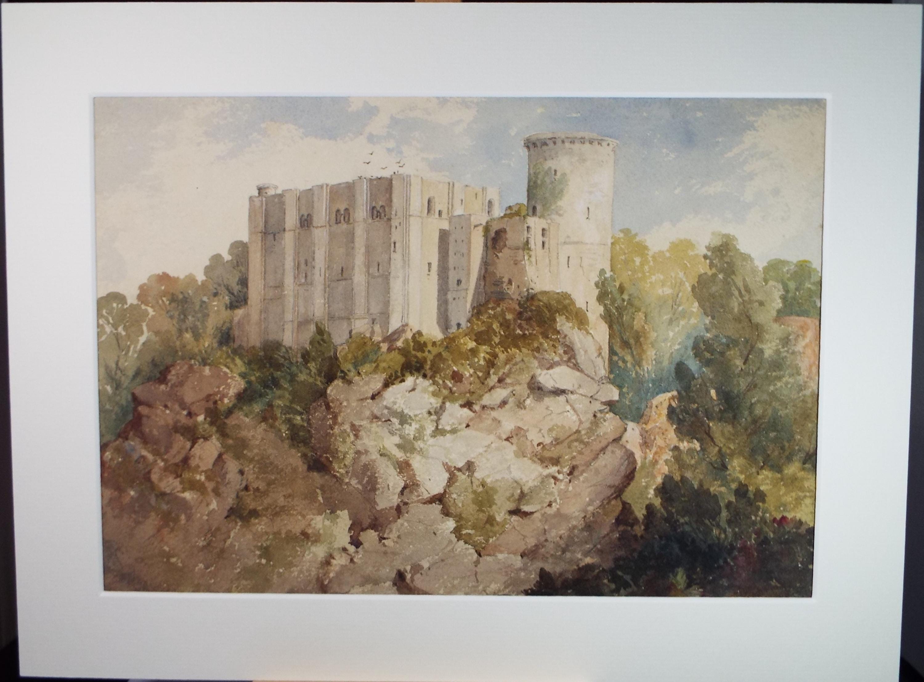 Original Watercolour 'Falaise, Brittany',Late 19th Century, Lady North