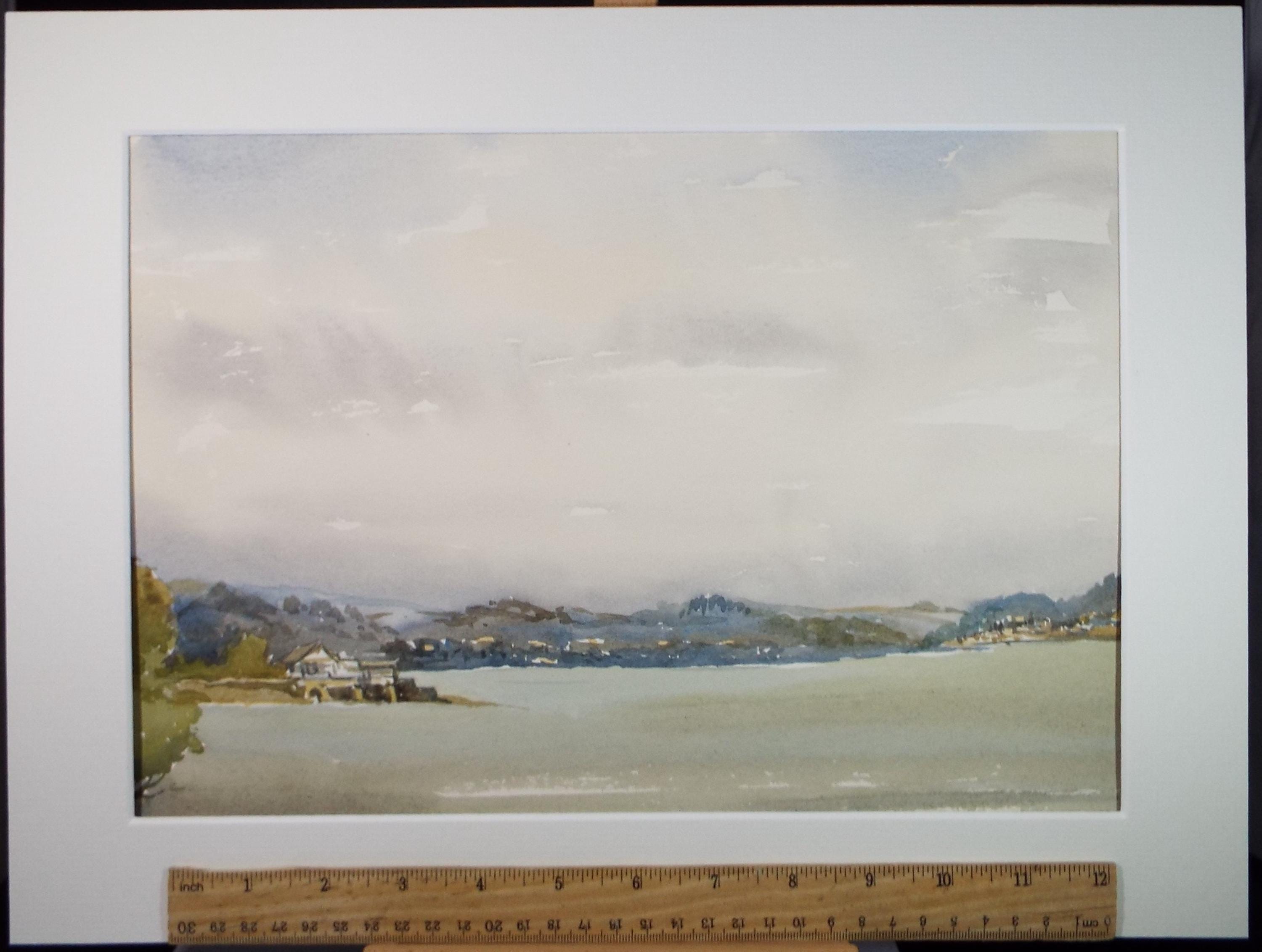 Original Watercolour, 'Poole', Gwen Rayner, c1970's