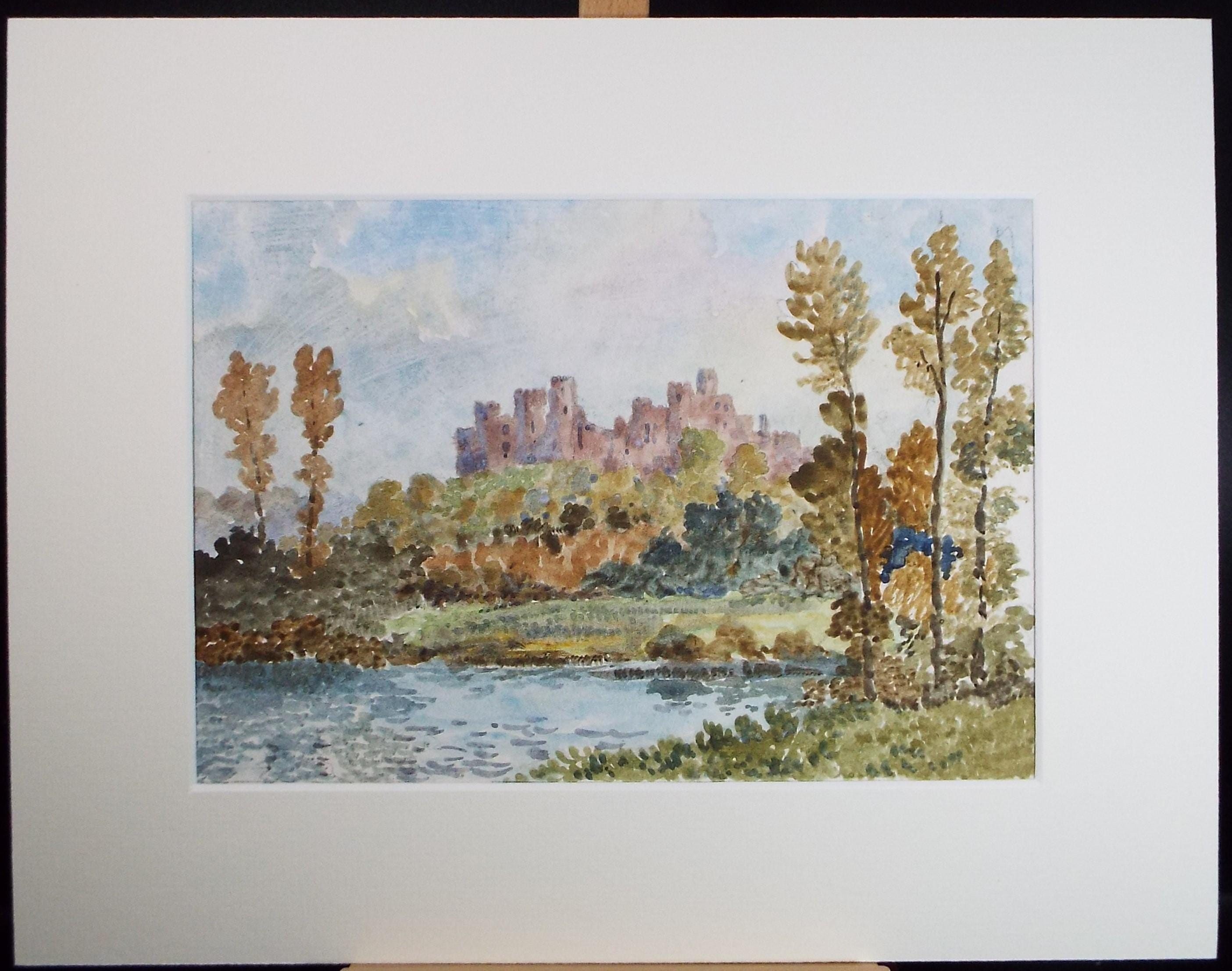 Original Watercolour, 'Castle', circa 1990's, Artist Unknown