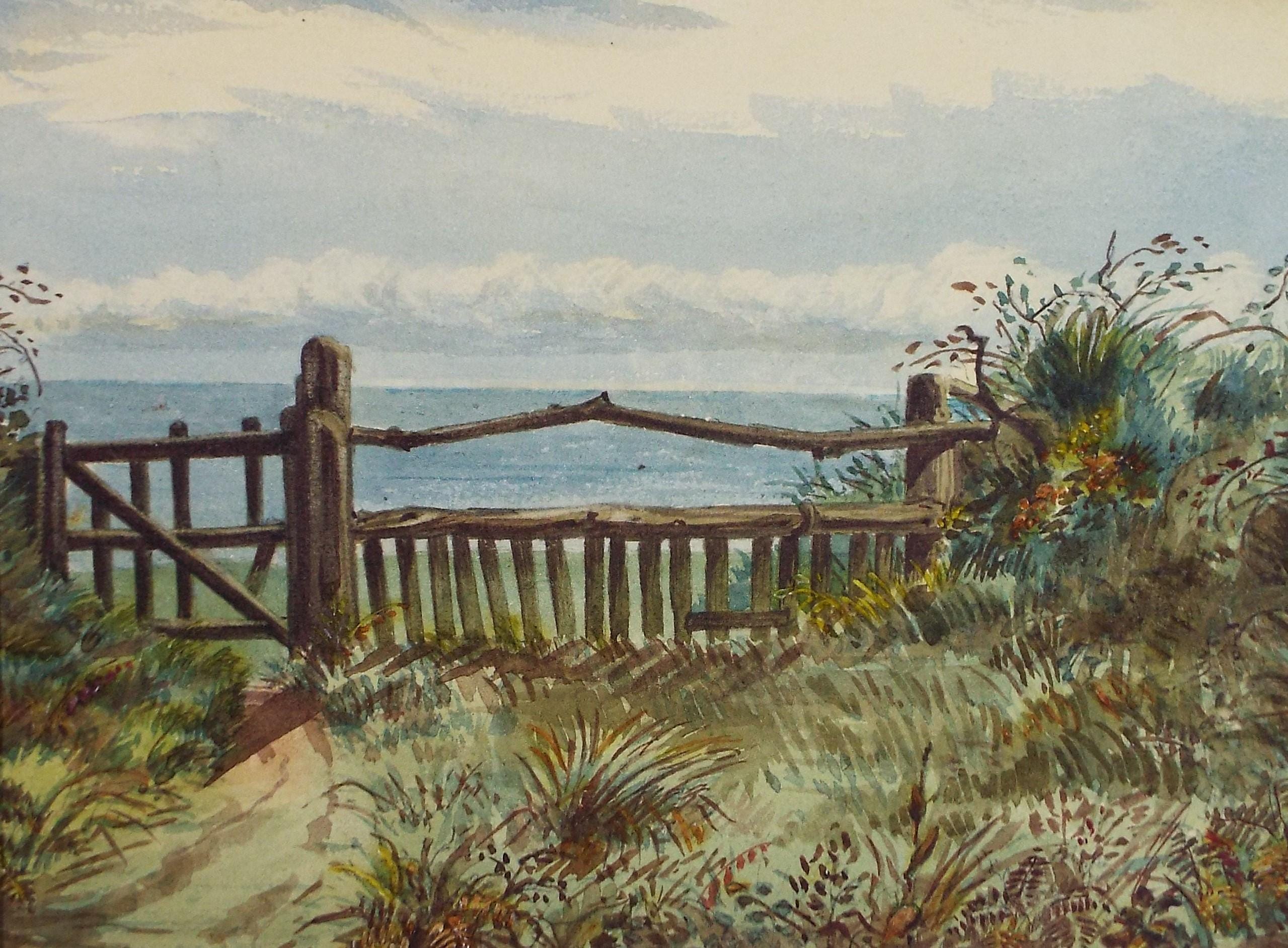 Original Watercolour, 'Gateway, Sark', c1880, A Elliott