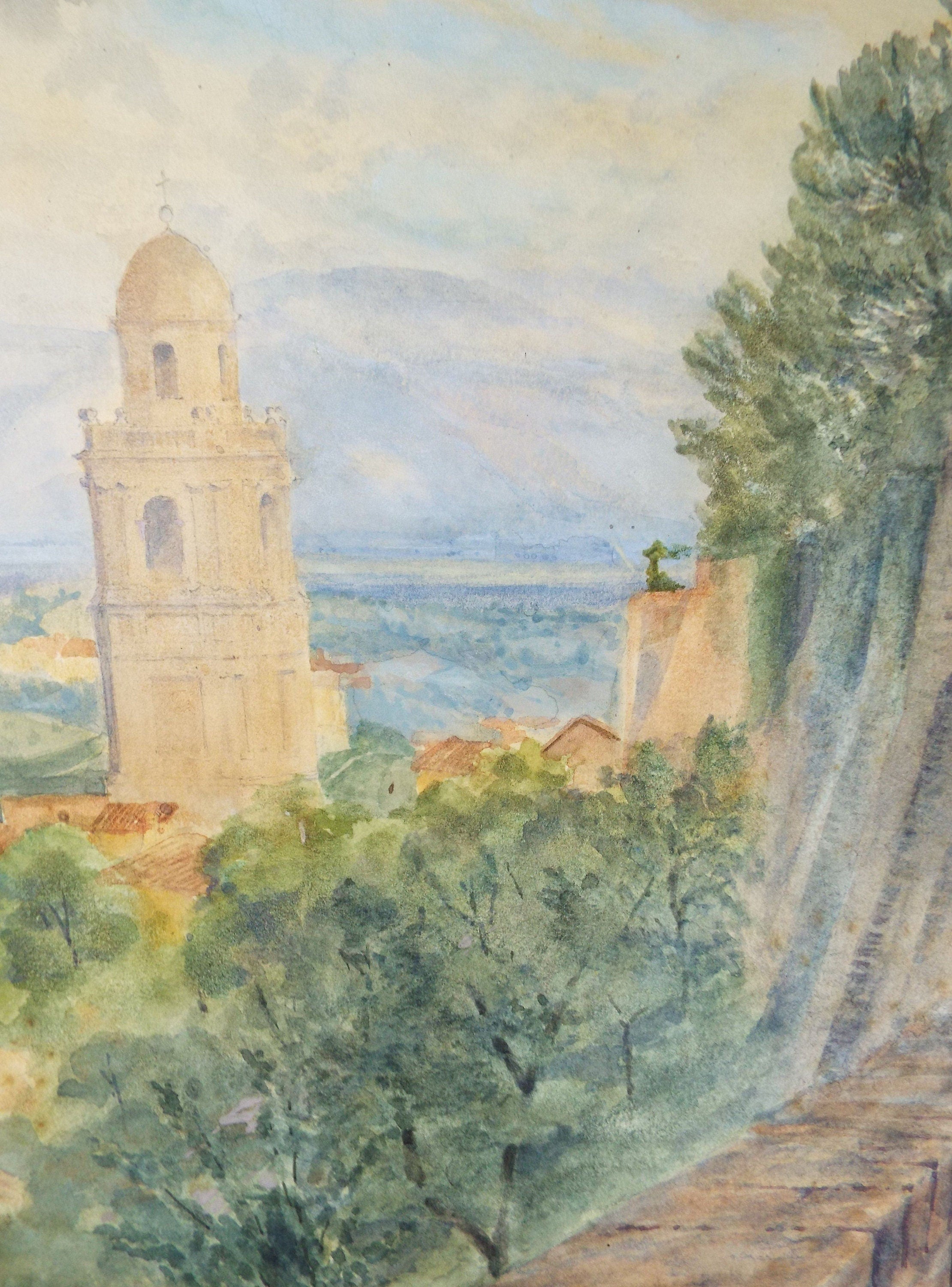 Original Watercolour, 'Puglia', c1910-20, Gabriel Thompson (1861-c1935)