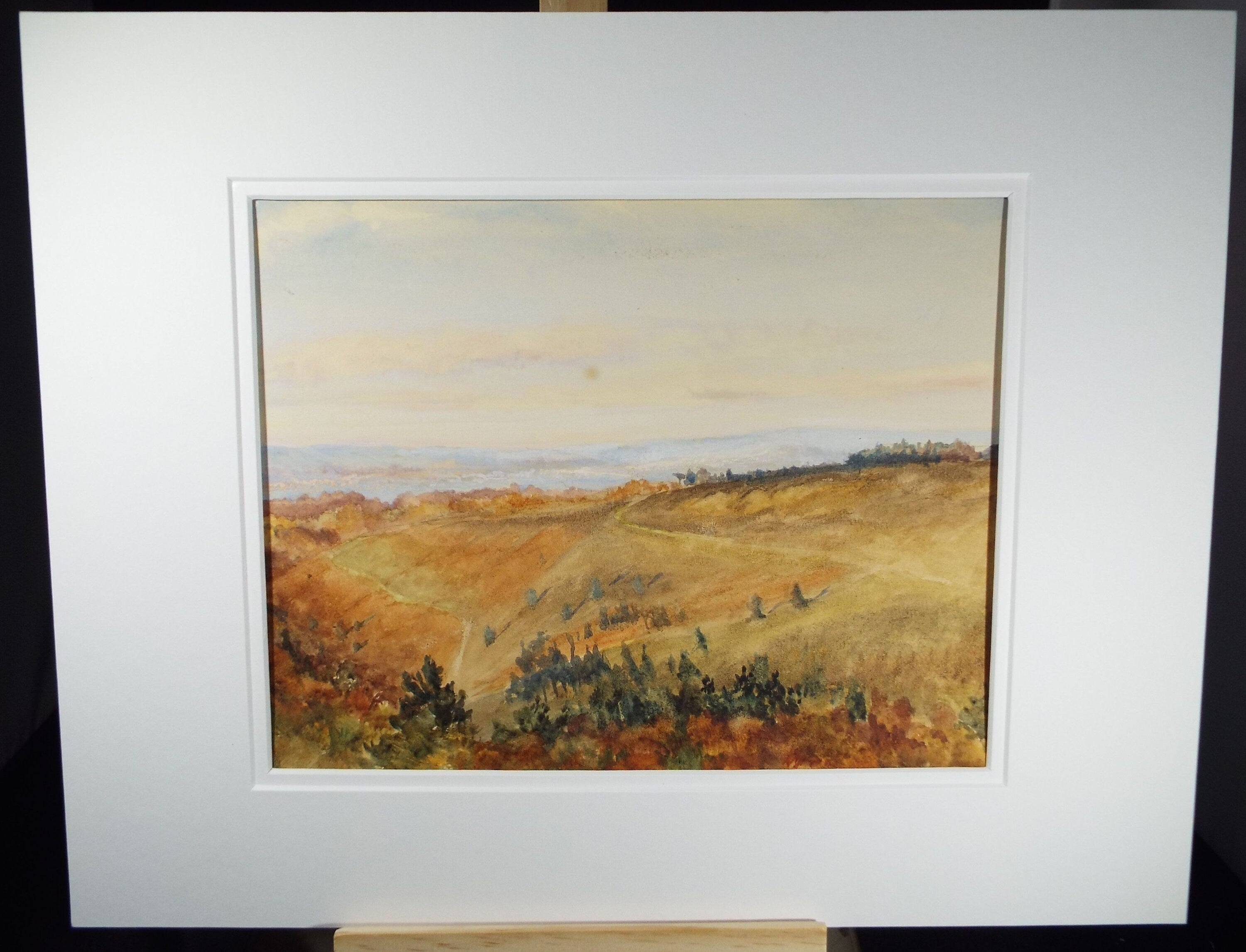 Original Watercolour, 'Hindhead, Autumn', c1915, Gabriel Thompson (1861-c1935)