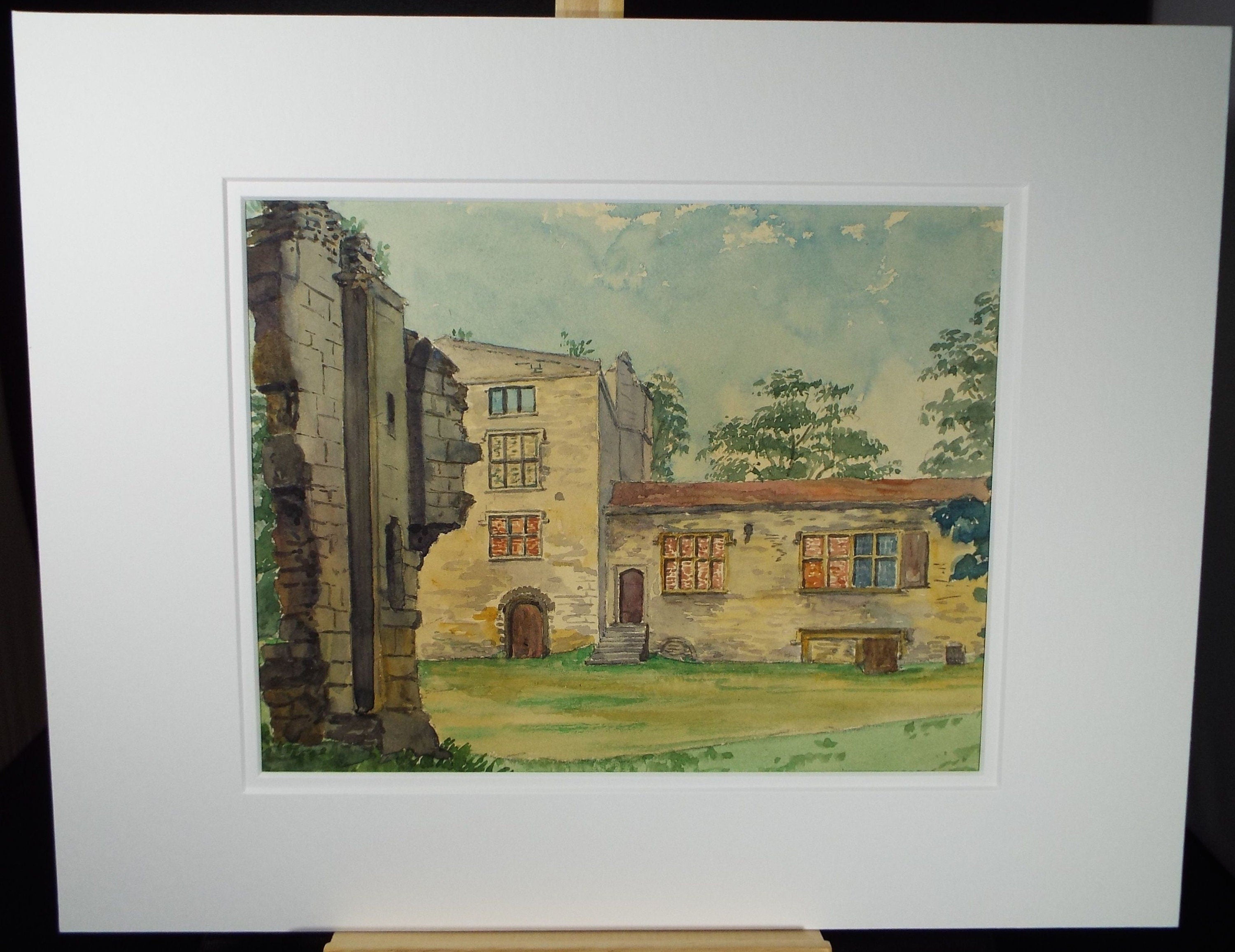 Original Watercolour, 'Helmsley Castle' 1898, Artist Unknown