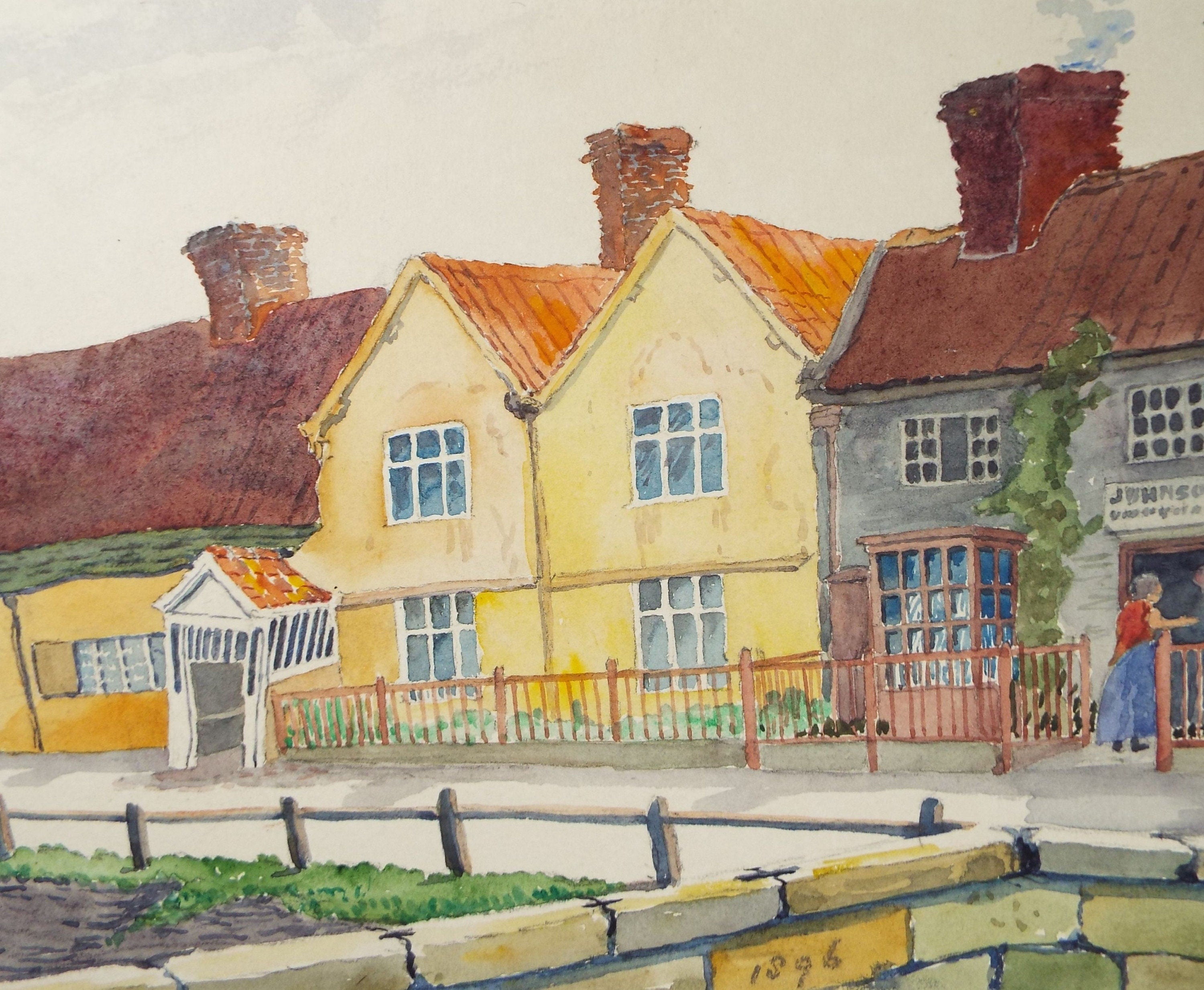 Original Watercolour, 'Old Manor House, Helmsley' 1896, Artist Unknown