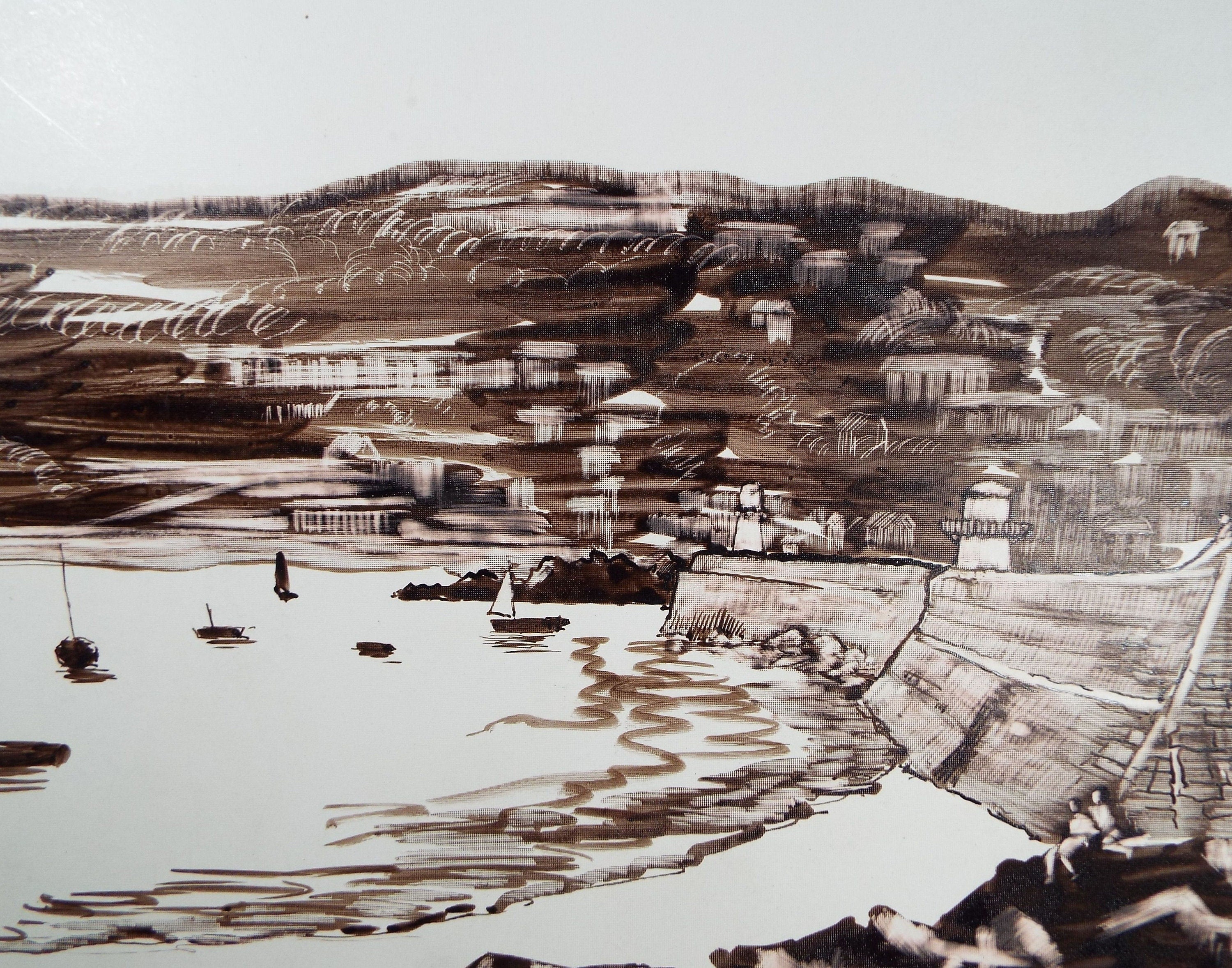 Original Etching, 'Coastal Scene', 1950's, Charles Frederick Way (1906-1981)