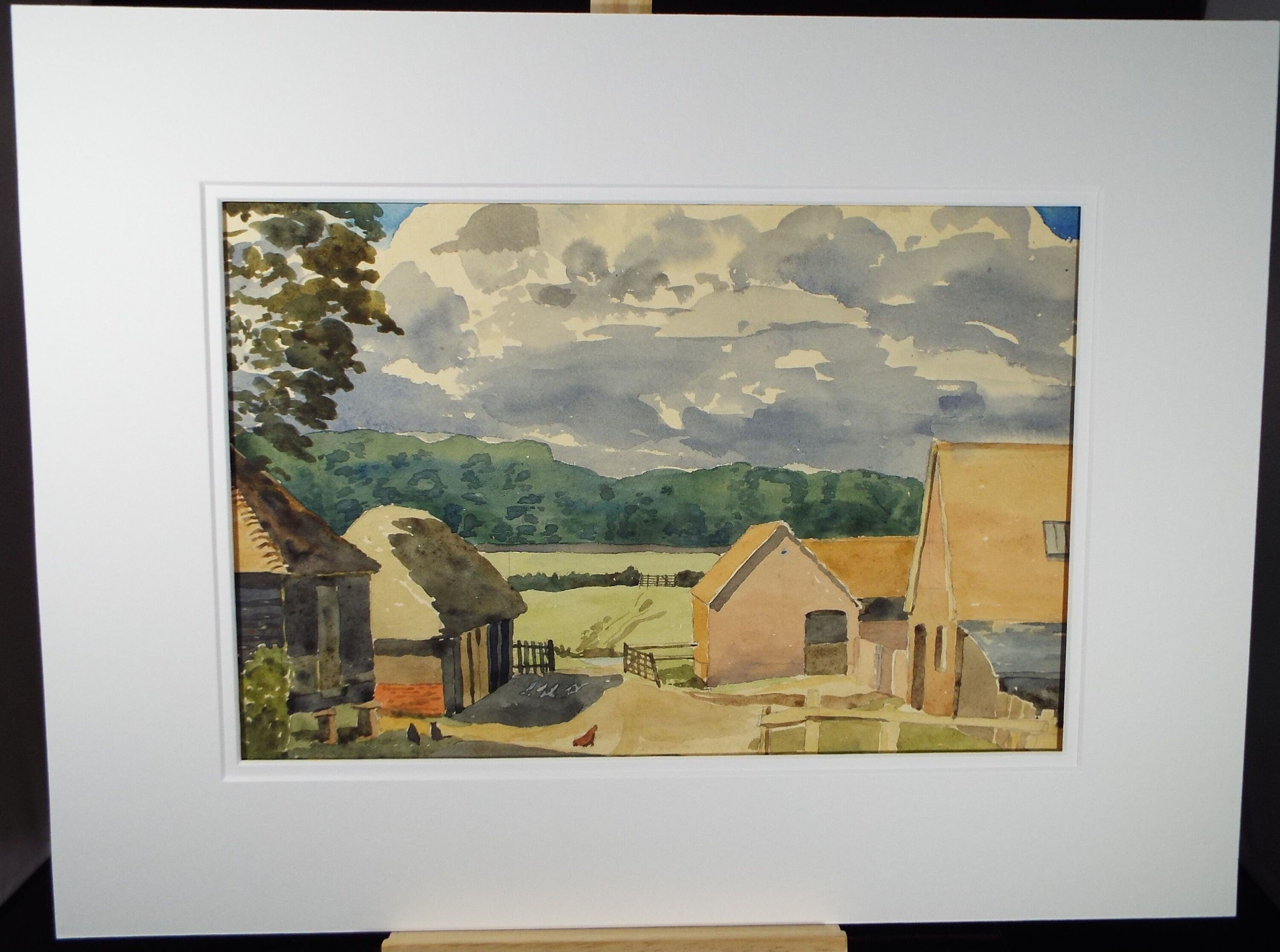 Original Watercolour, 'Lyeheath, Southwick', Dated 1946, Charles Frederick Way (1906-1981)