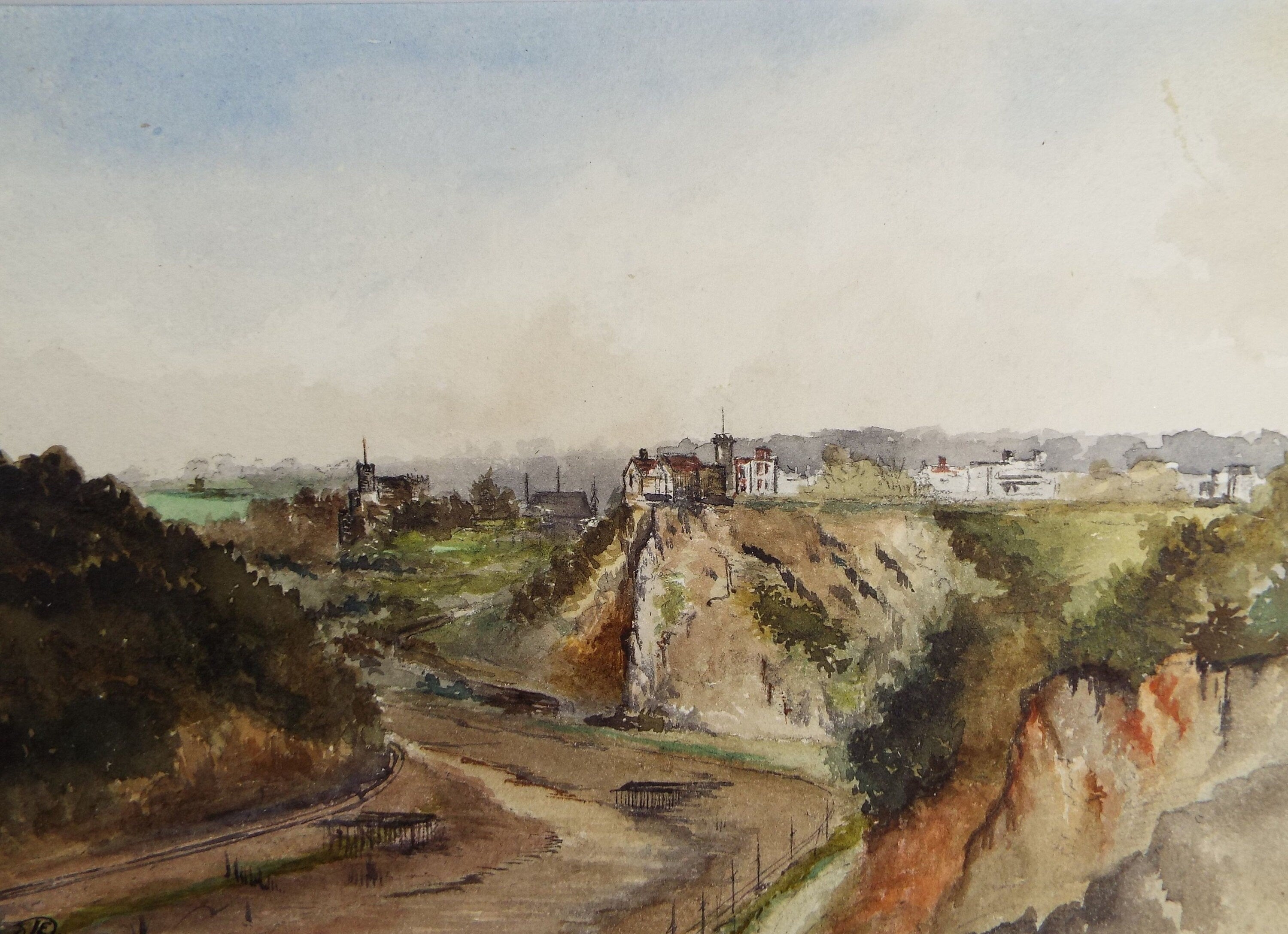 Original Watercolour, 'Avonmouth Gorge, Clifton' dated 1888,  Artist Unknown