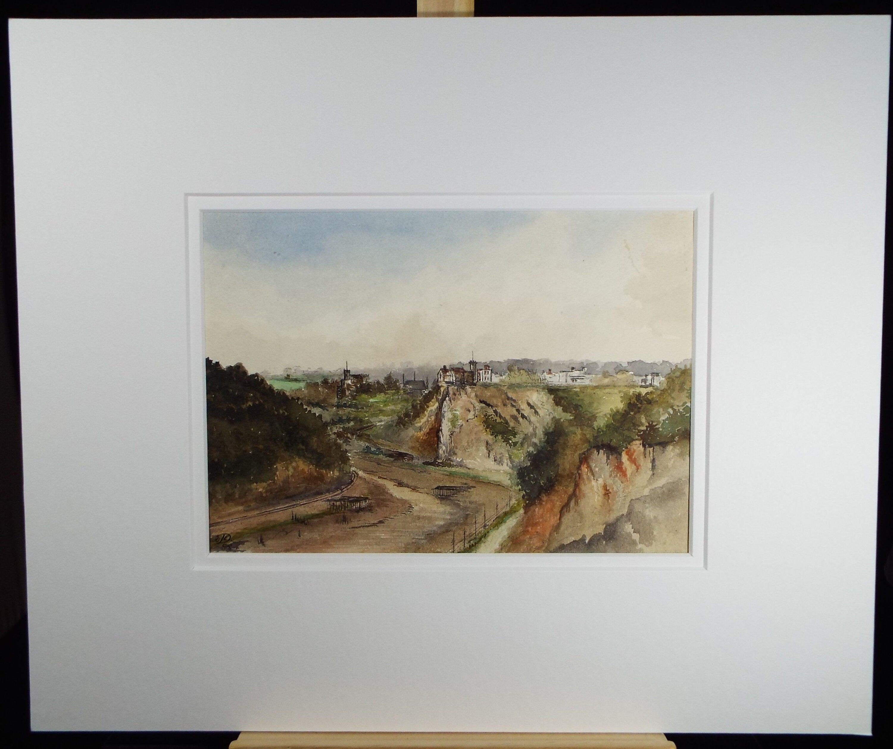 Original Watercolour, 'Avonmouth Gorge, Clifton' dated 1888,  Artist Unknown