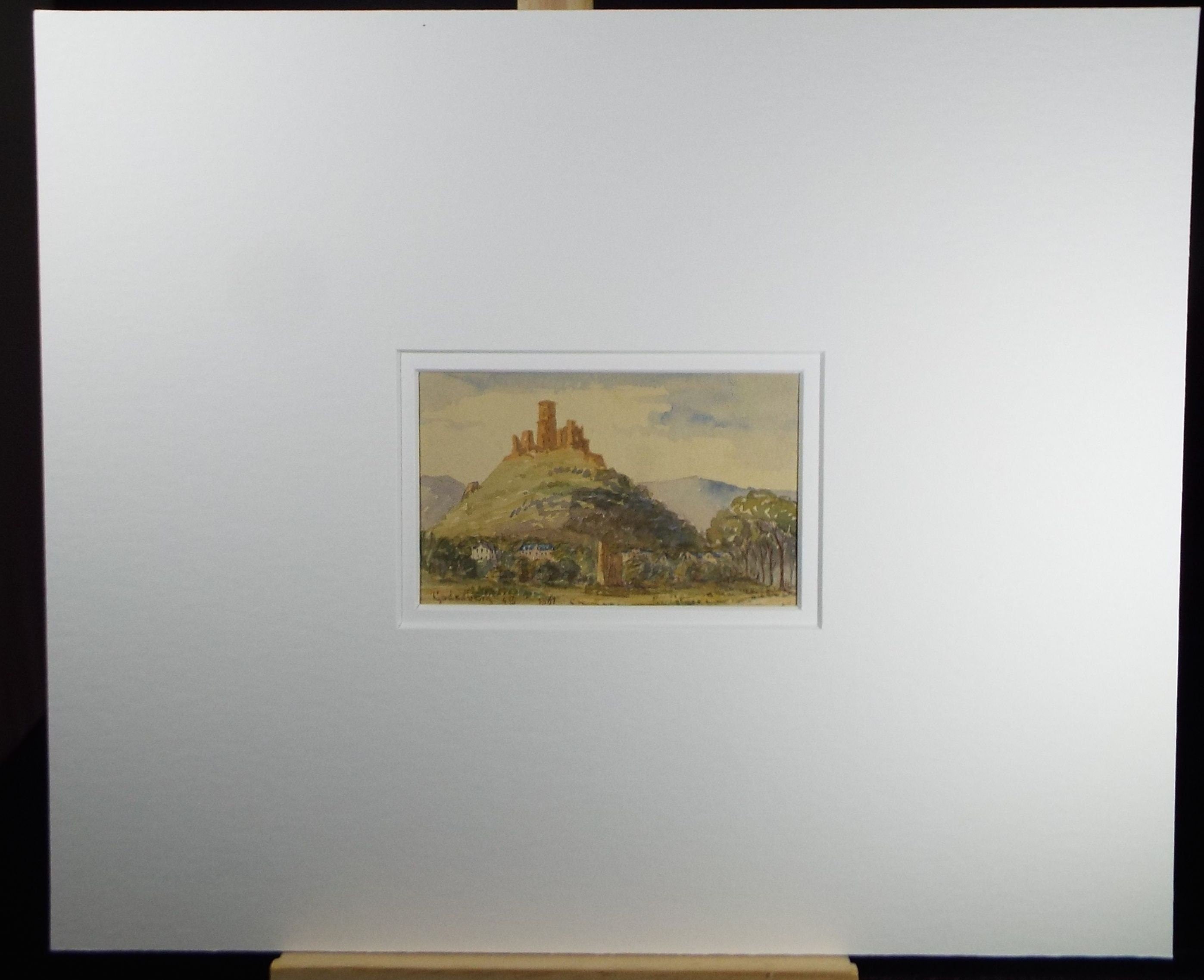 Original Watercolour, 'Godesberg', Elizabeth Blommart, c1860's