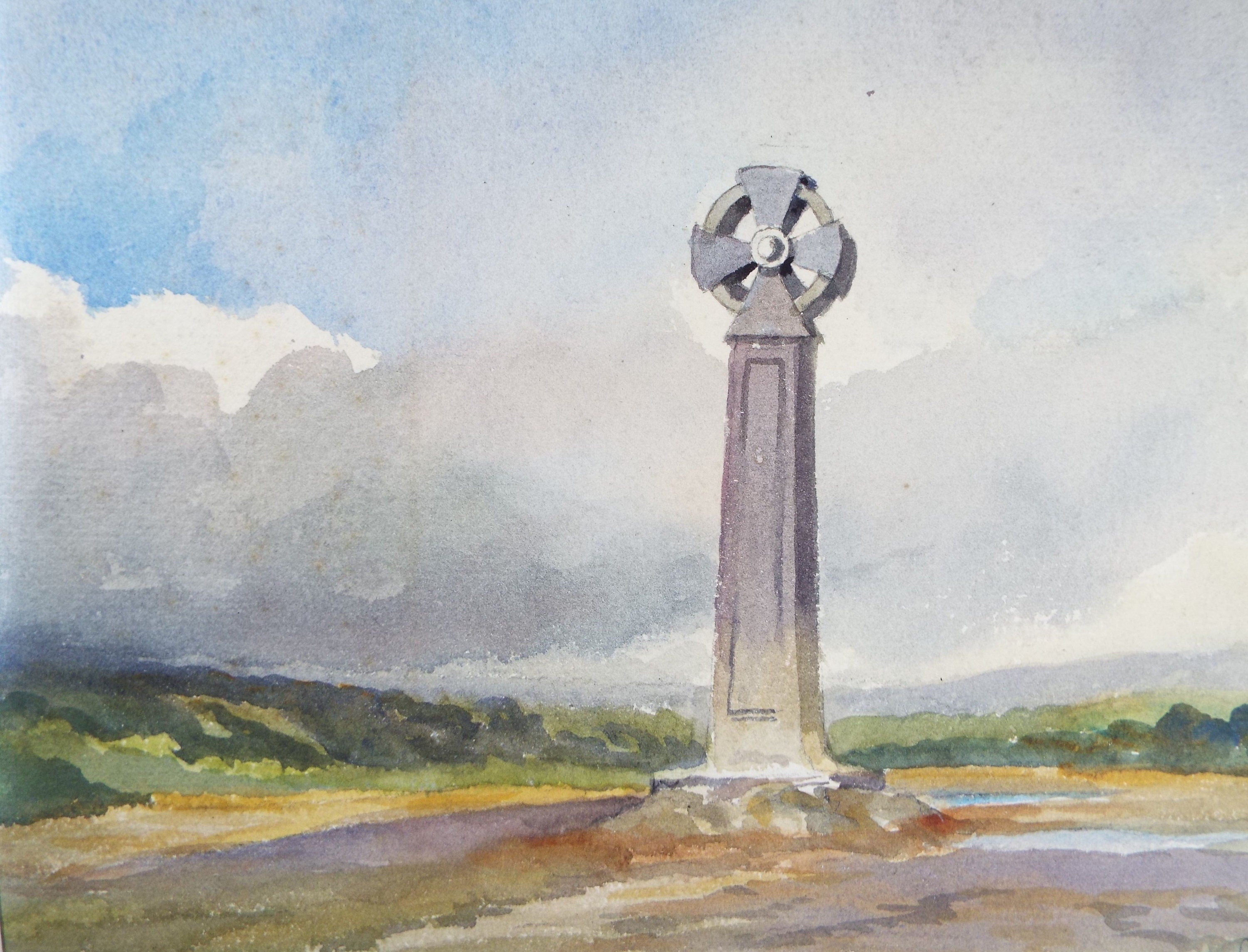 Original Watercolour & Gouache, 'Sailors Memorial - Hazlemere', Charles Browne Core (1860-1947)