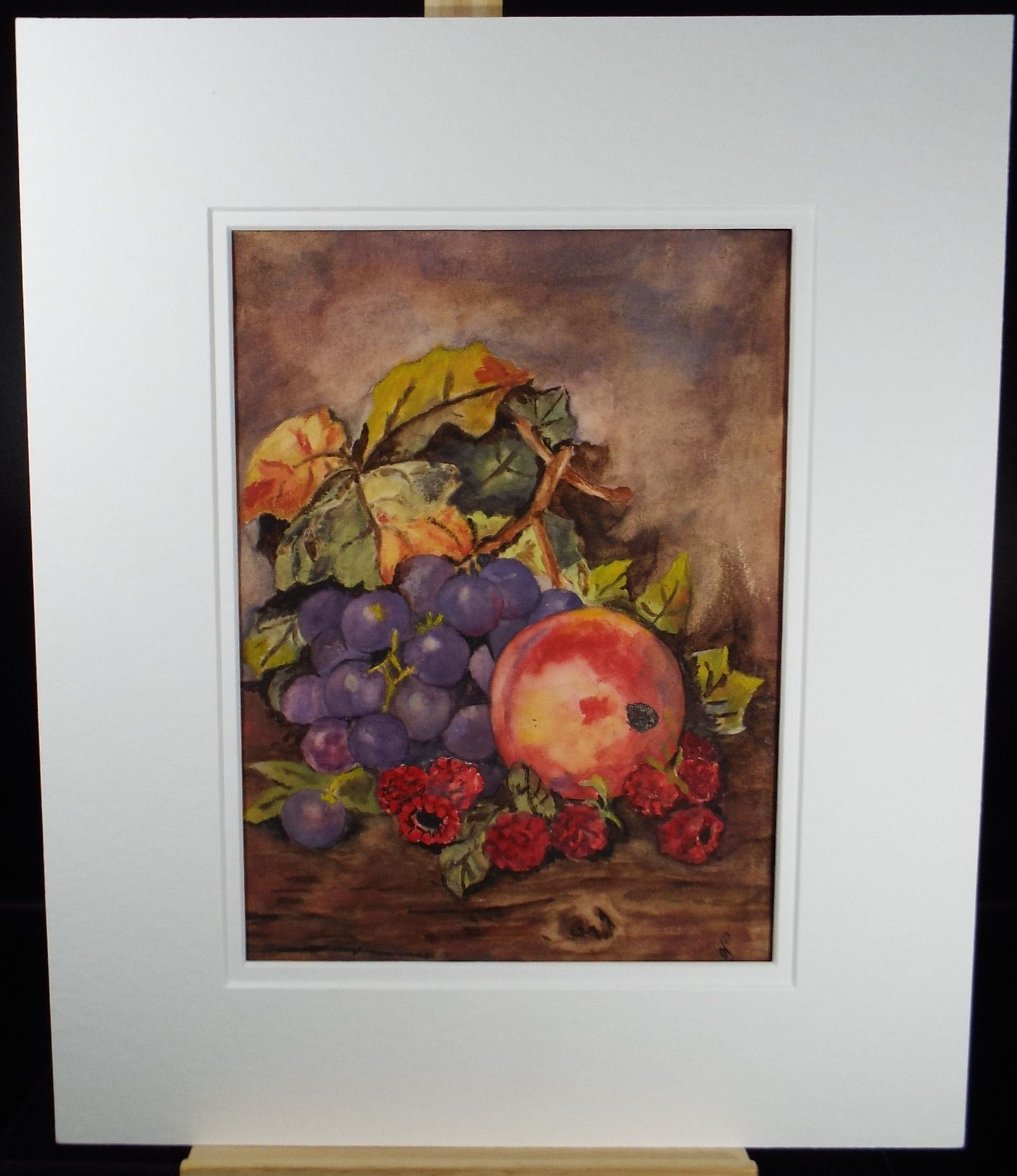 Original Watercolour, 'Still Life of Fruit', Dated 1926, Marjorie Pearce