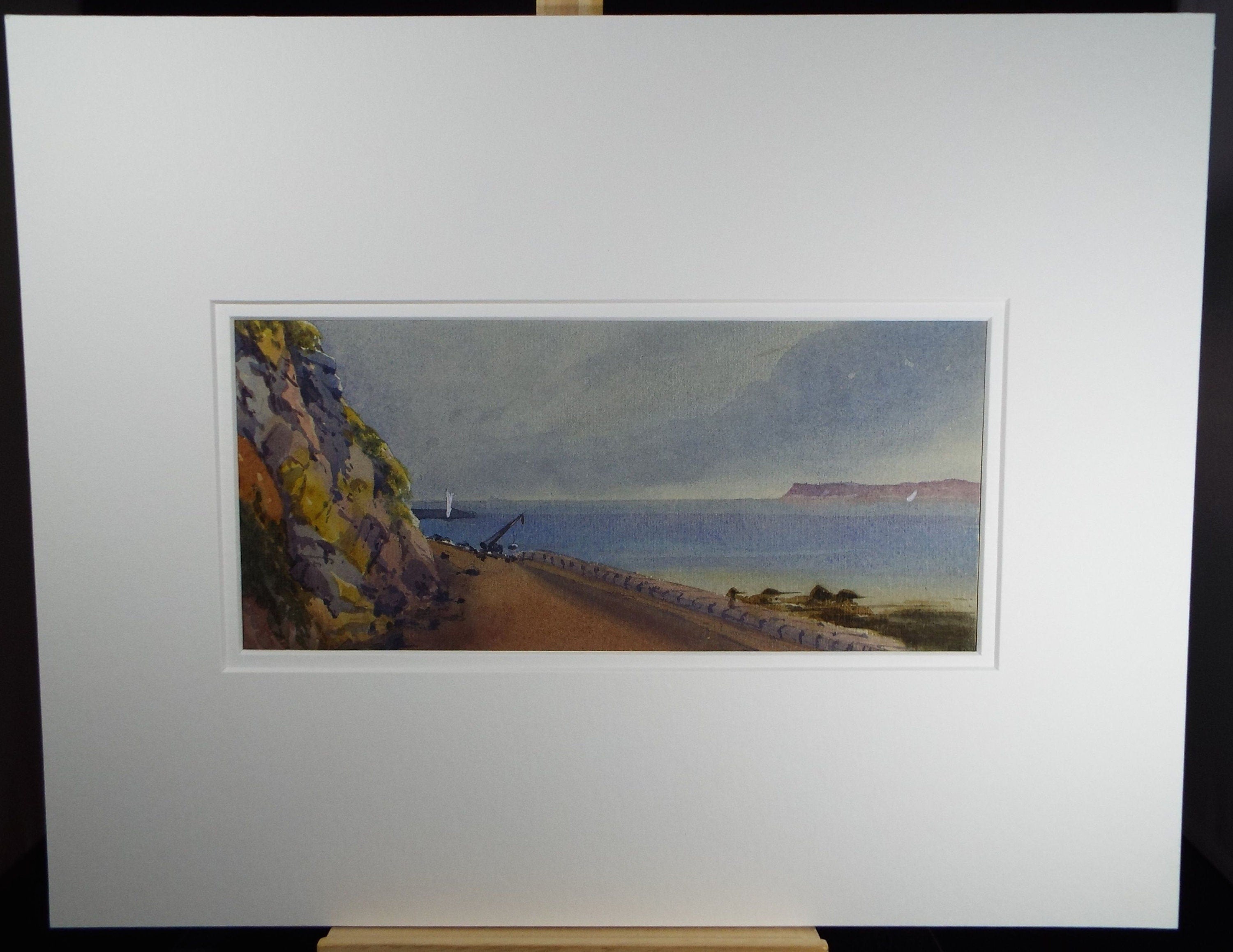 Original Watercolour, 'Berry Head, Torquay', Late 19th Century,  Artist Unknown