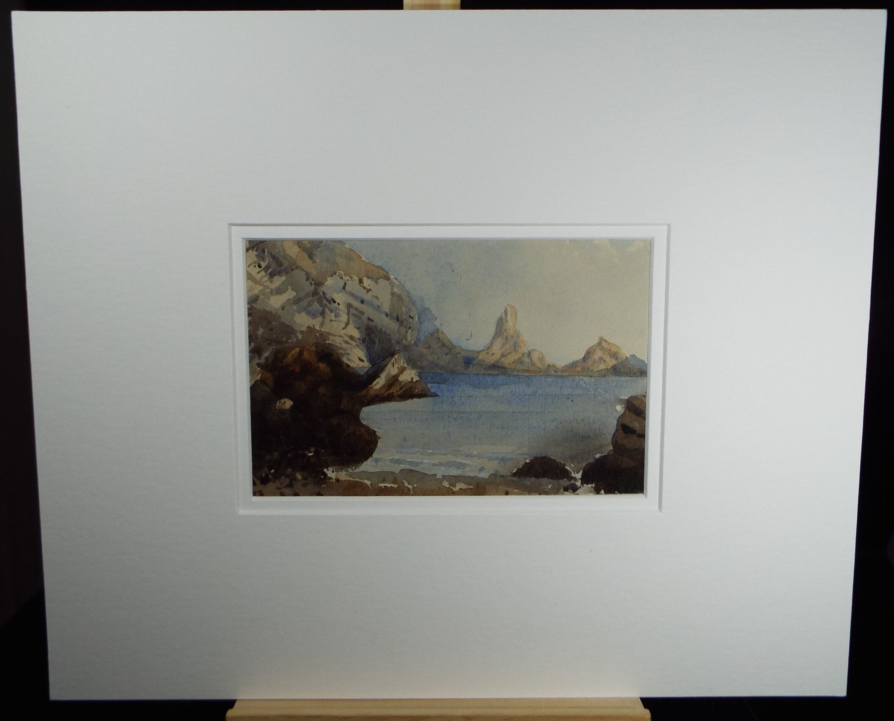 Original Watercolour, 'Anstis Cove, Torquay', Late 19th Century,  Artist Unknown