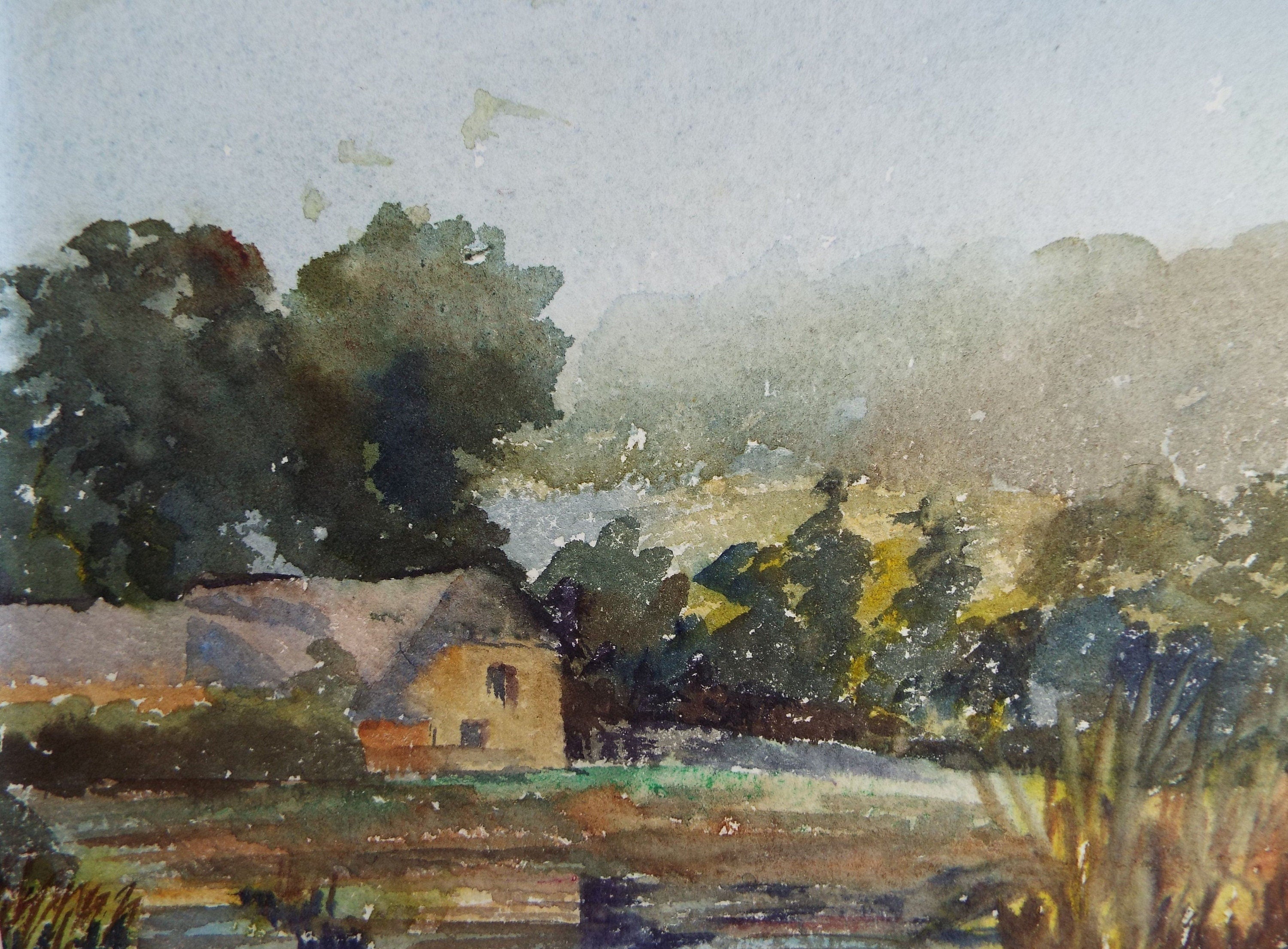 Original Watercolour on Paper, 'Honiton', early 20th Century, Artist Unknown