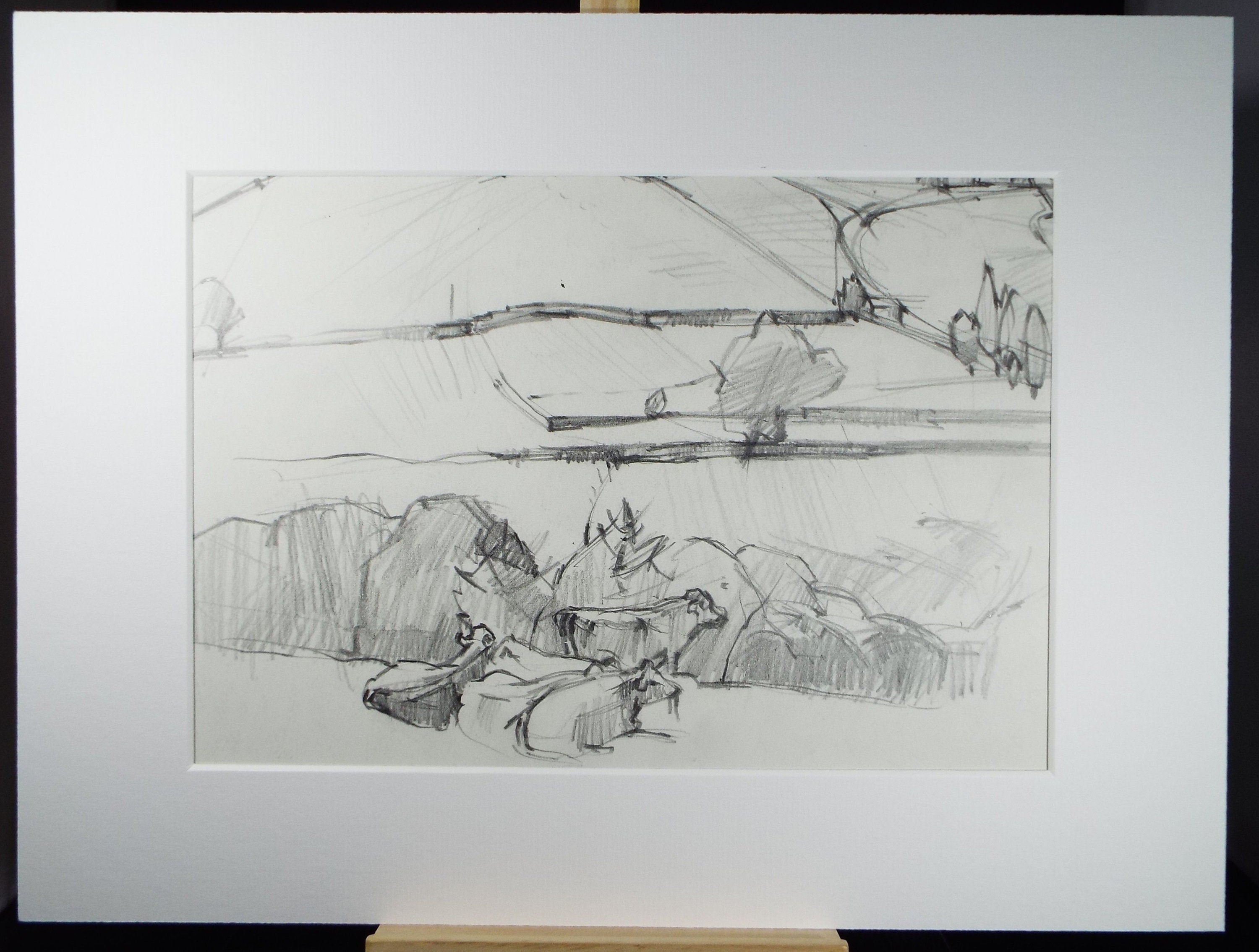 Original Pencil  Drawing, 'Weardale', Circa 1970's, Douglas Pittuck (1911-1993)